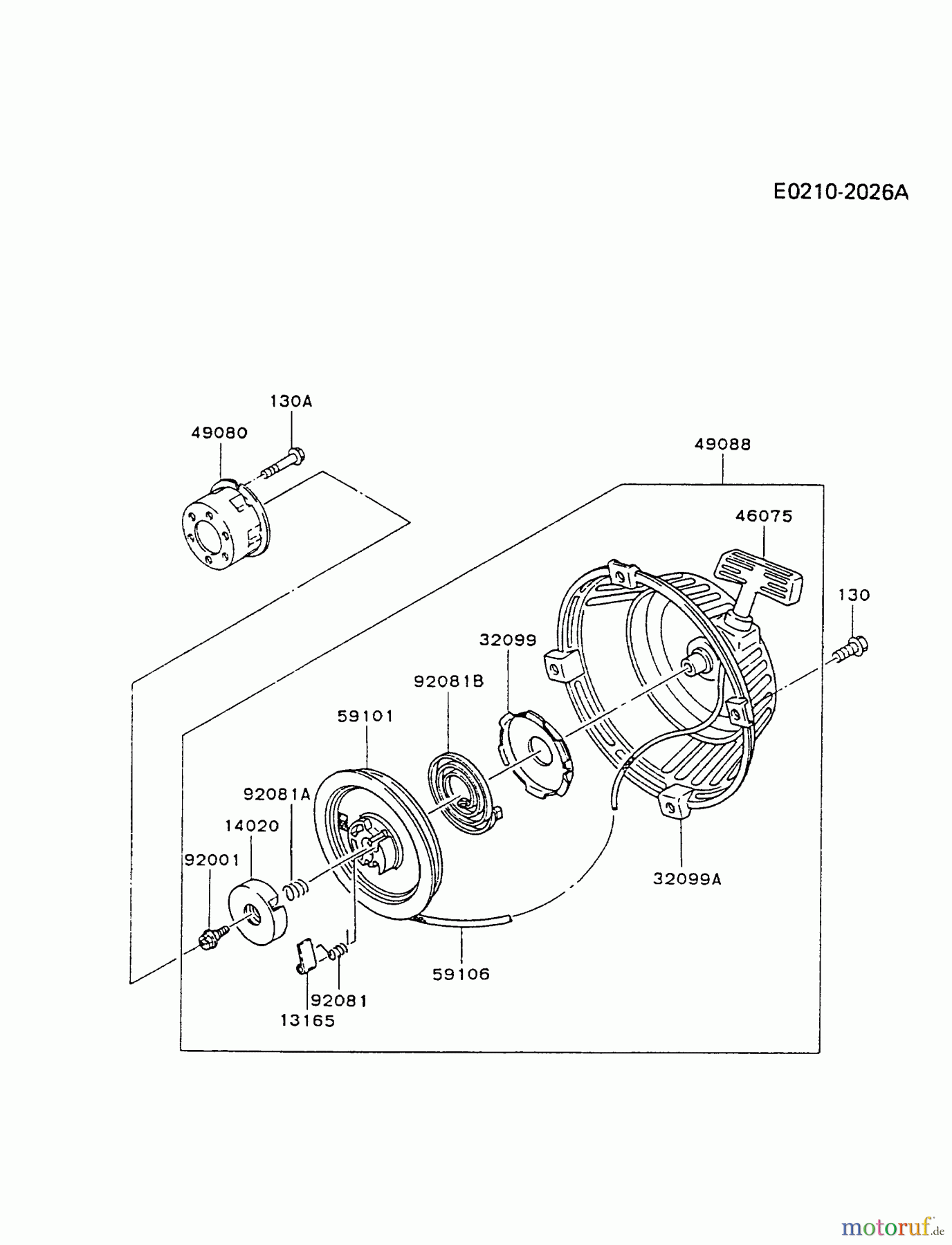  Kawasaki Motoren Motoren Vertikal FA210V - AS02 bis FH641V - DS24 FC290V-BS12 - Kawasaki FC290V 4-Stroke Engine STARTER #1