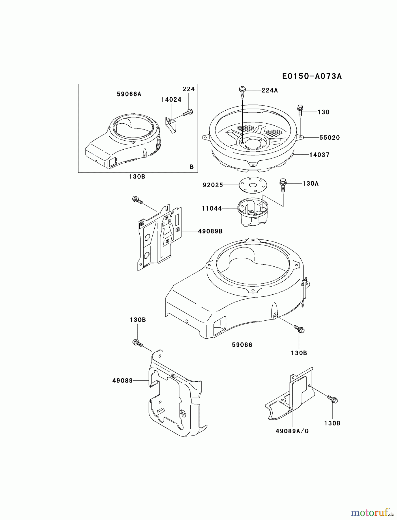  Kawasaki Motoren Motoren Vertikal FA210V - AS02 bis FH641V - DS24 FC400V-AS02 - Kawasaki FC400V 4-Stroke Engine COOLING-EQUIPMENT