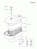 Kawasaki Motoren FA210V - AS02 bis FH641V - DS24 FC420V-AS04 - Kawasaki FC420V 4-Stroke Engine Ersatzteile AIR-FILTER/MUFFLER