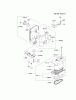 Kawasaki Motoren FA210V - AS02 bis FH641V - DS24 FC420V-AS27 - Kawasaki FC420V 4-Stroke Engine Ersatzteile AIR-FILTER/MUFFLER