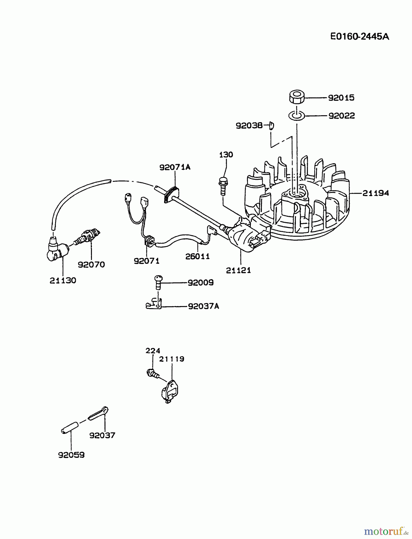  Kawasaki Motoren Motoren Vertikal FA210V - AS02 bis FH641V - DS24 FC420V-BS02 - Kawasaki FC420V 4-Stroke Engine ELECTRIC-EQUIPMENT