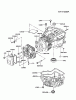 Kawasaki Motoren FA210V - AS02 bis FH641V - DS24 FC420V-AS15 - Kawasaki FC420V 4-Stroke Engine Ersatzteile CYLINDER/CRANKCASE