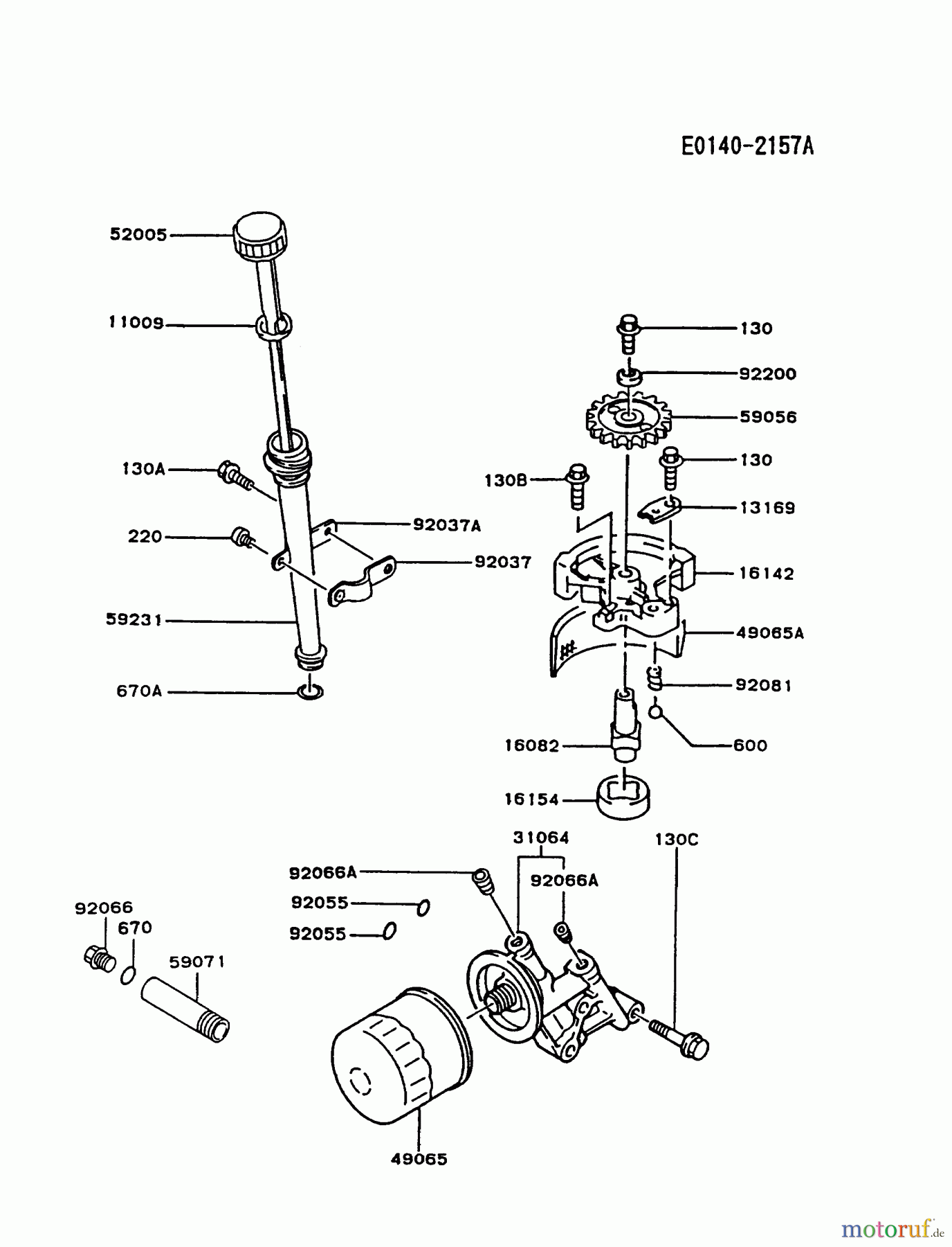  Kawasaki Motoren Motoren Vertikal FA210V - AS02 bis FH641V - DS24 FC420V-BS13 - Kawasaki FC420V 4-Stroke Engine LUBRICATION-EQUIPMENT