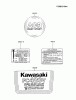 Kawasaki Motoren FA210V - AS02 bis FH641V - DS24 FC420V-CS05 - Kawasaki FC420V 4-Stroke Engine Ersatzteile LABEL