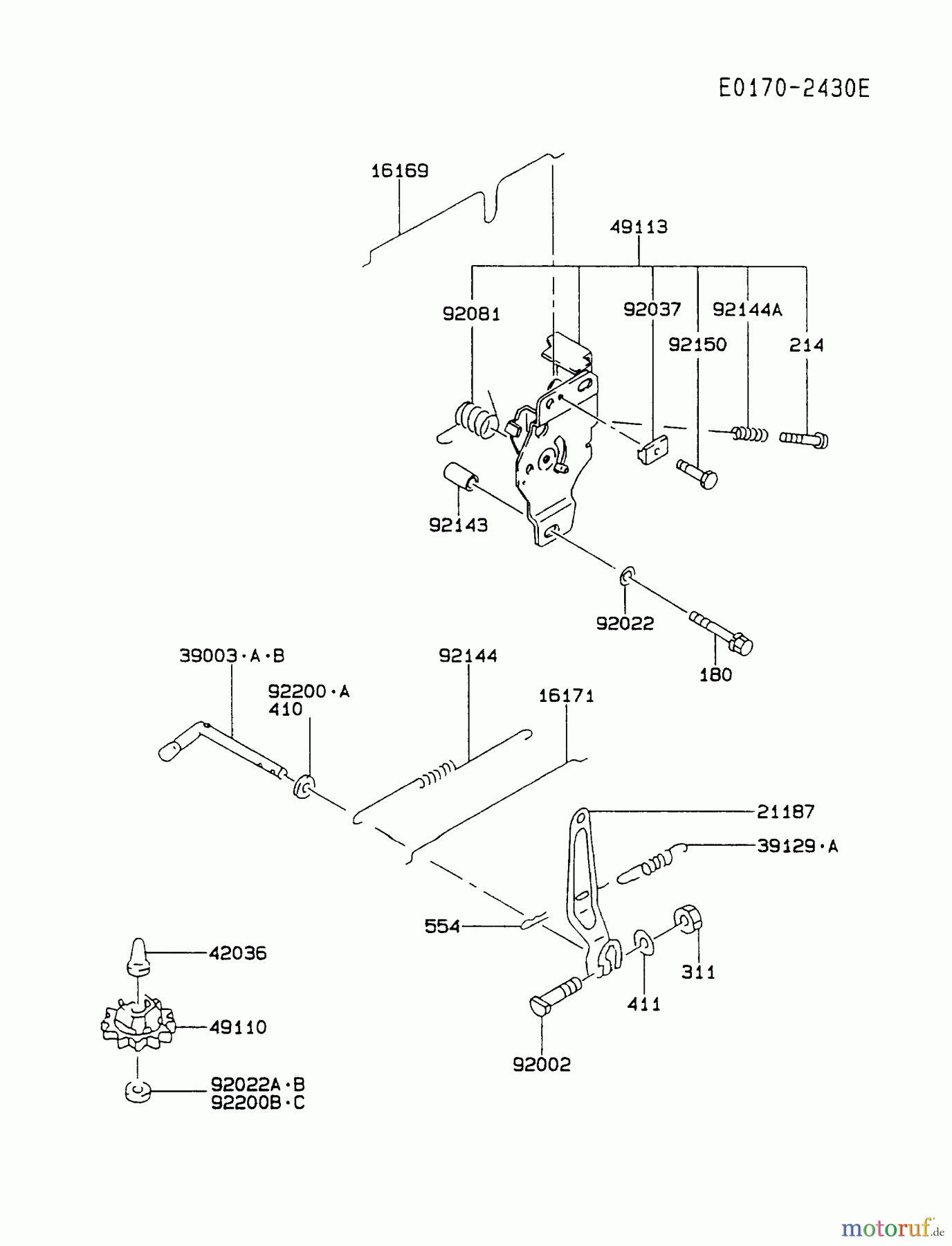  Kawasaki Motoren Motoren Vertikal FA210V - AS02 bis FH641V - DS24 FC420V-CS07 - Kawasaki FC420V 4-Stroke Engine CONTROL-EQUIPMENT