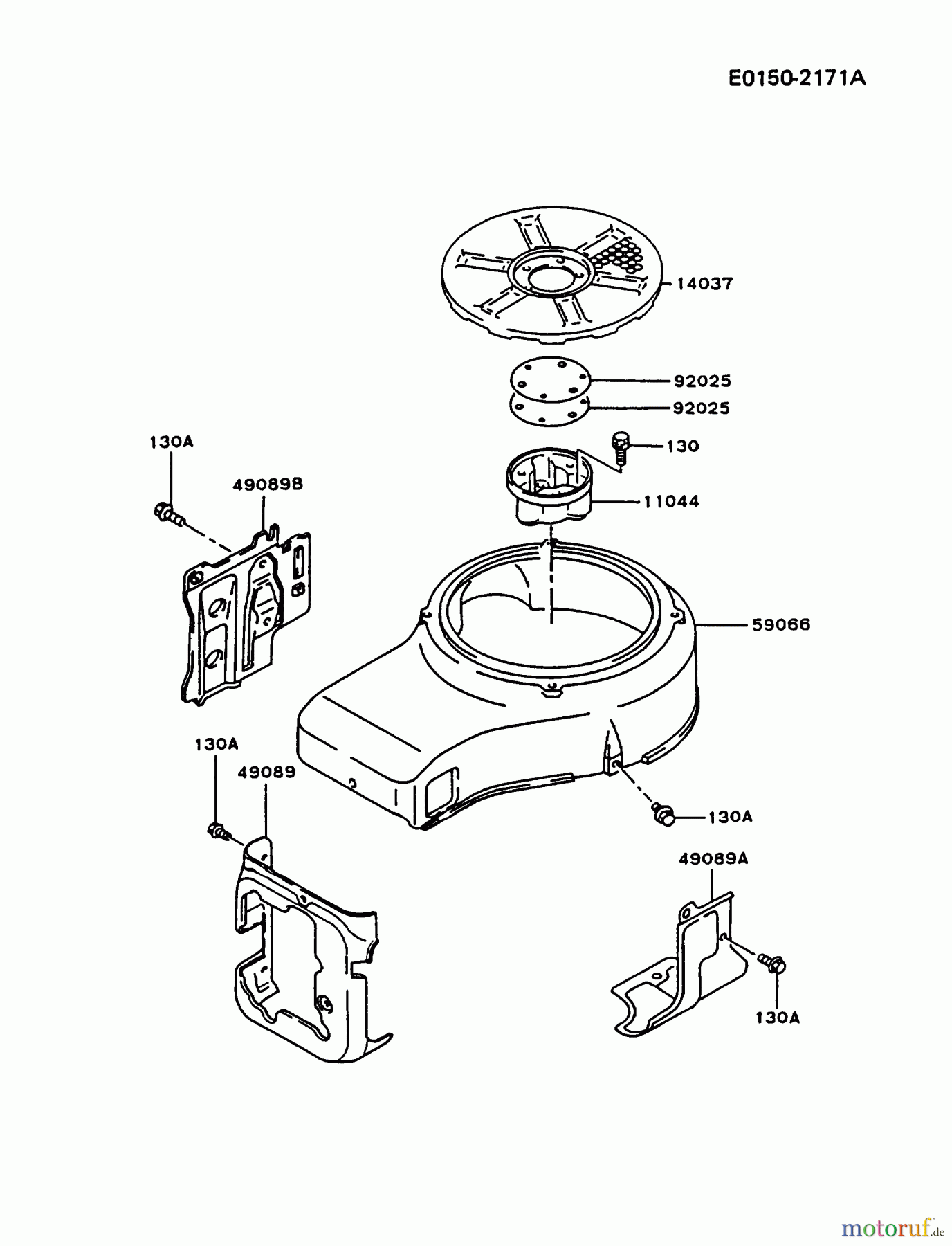  Kawasaki Motoren Motoren Vertikal FA210V - AS02 bis FH641V - DS24 FC420V-AS13 - Kawasaki FC420V 4-Stroke Engine COOLING-EQUIPMENT