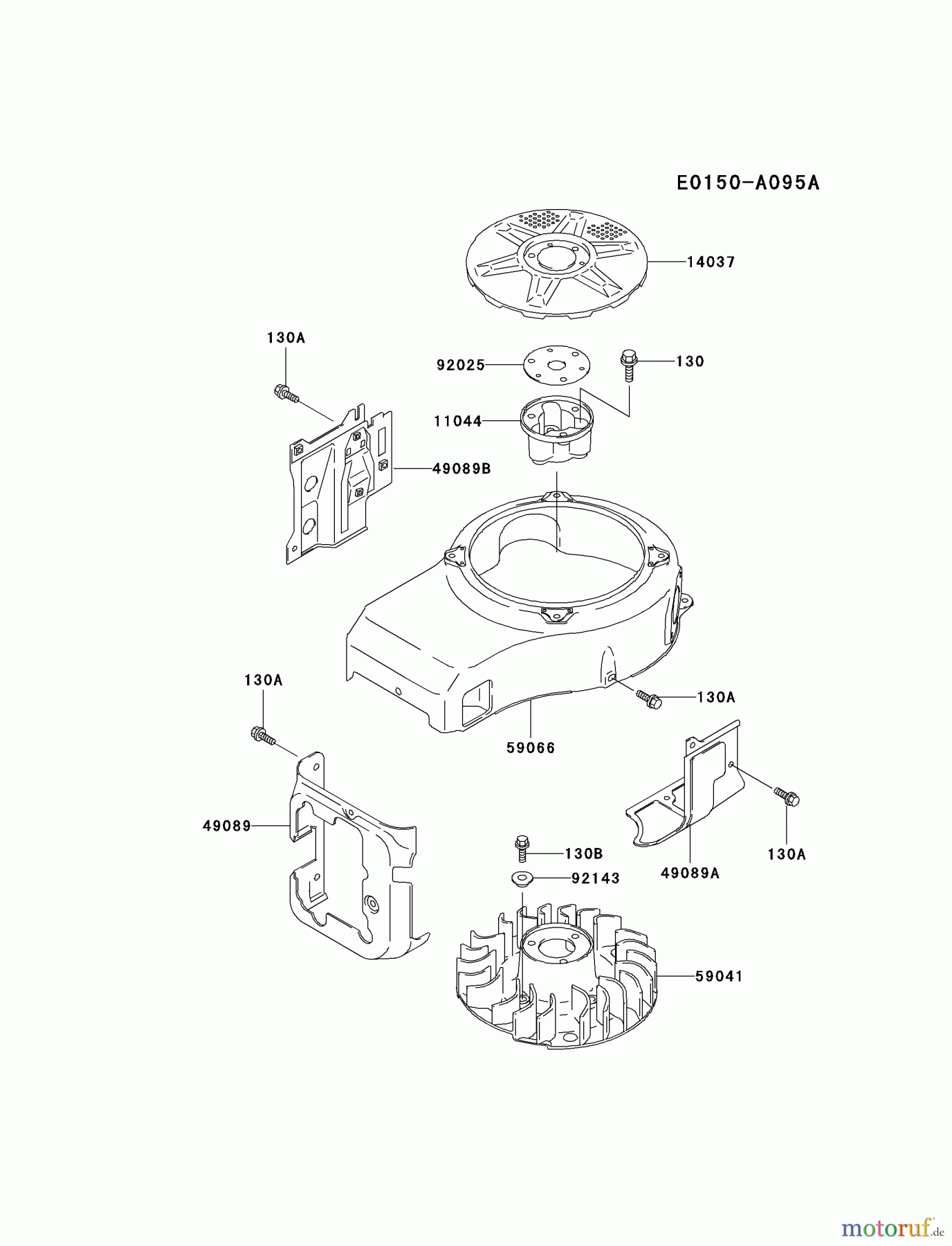  Kawasaki Motoren Motoren Vertikal FA210V - AS02 bis FH641V - DS24 FC420V-GS14 - Kawasaki FC420V 4-Stroke Engine COOLING-EQUIPMENT