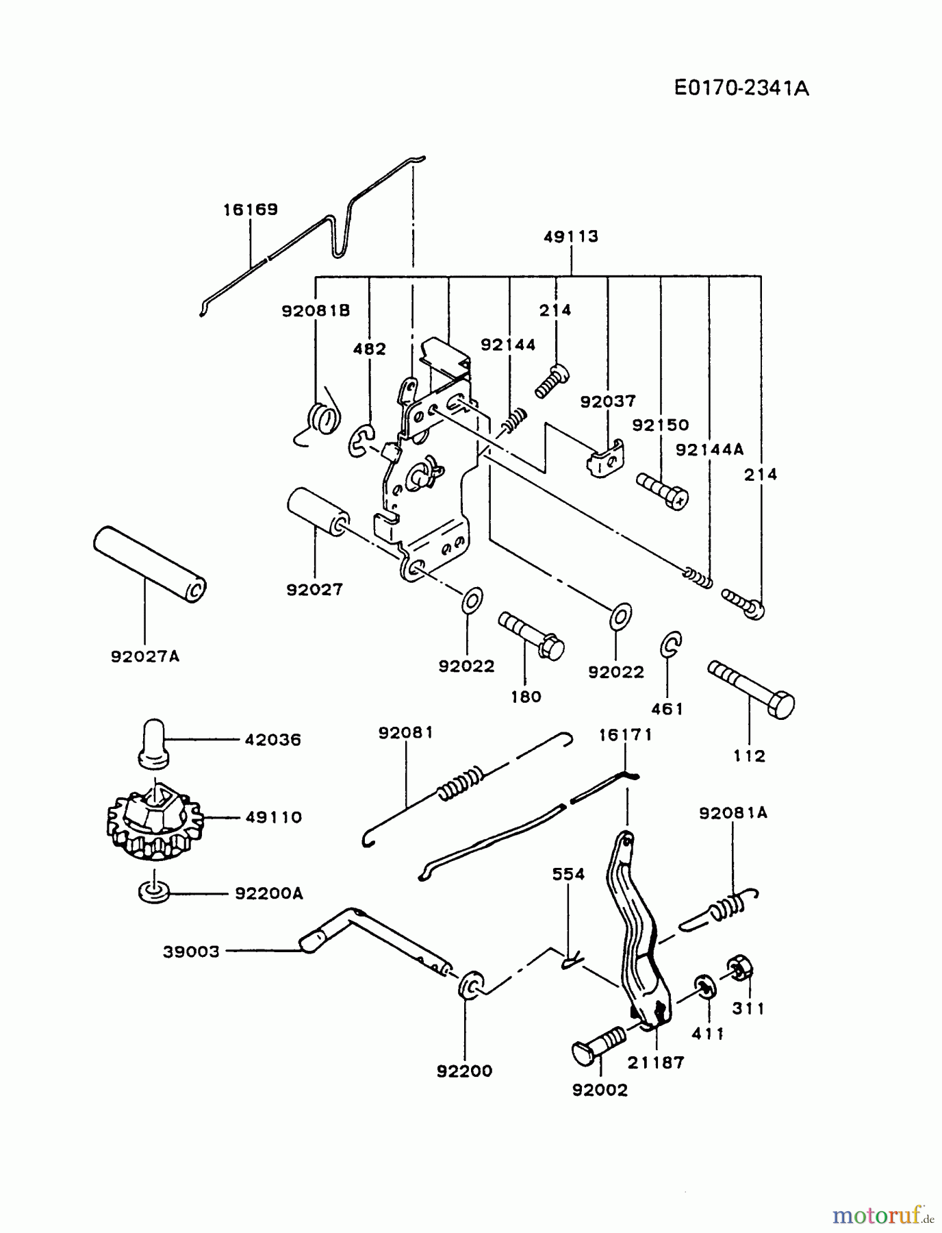  Kawasaki Motoren Motoren Vertikal FA210V - AS02 bis FH641V - DS24 FC540V-AS13 - Kawasaki FC540V 4-Stroke Engine CONTROL-EQUIPMENT