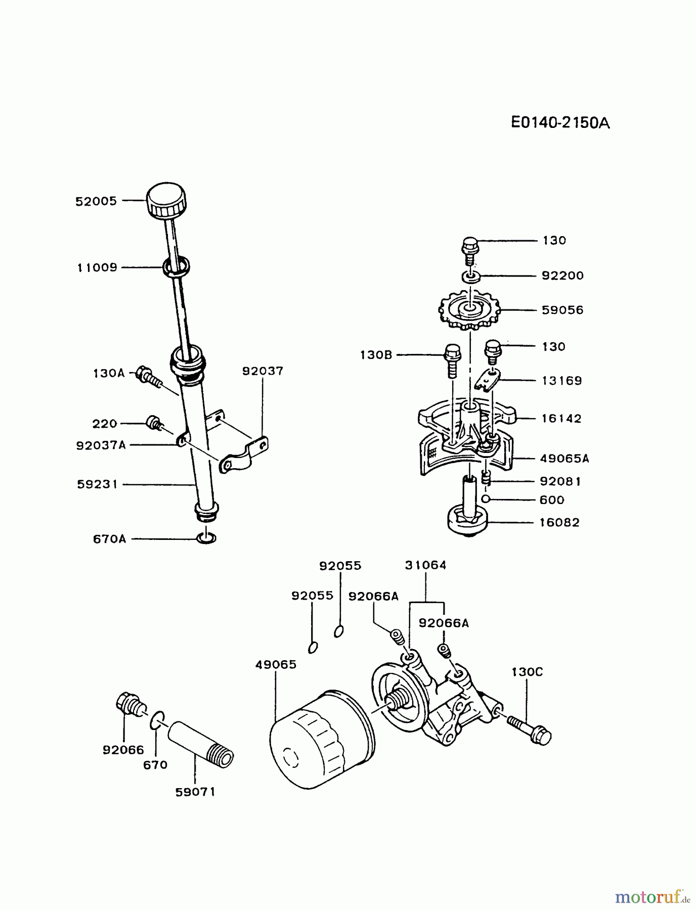  Kawasaki Motoren Motoren Vertikal FA210V - AS02 bis FH641V - DS24 FC540V-AS13 - Kawasaki FC540V 4-Stroke Engine LUBRICATION-EQUIPMENT