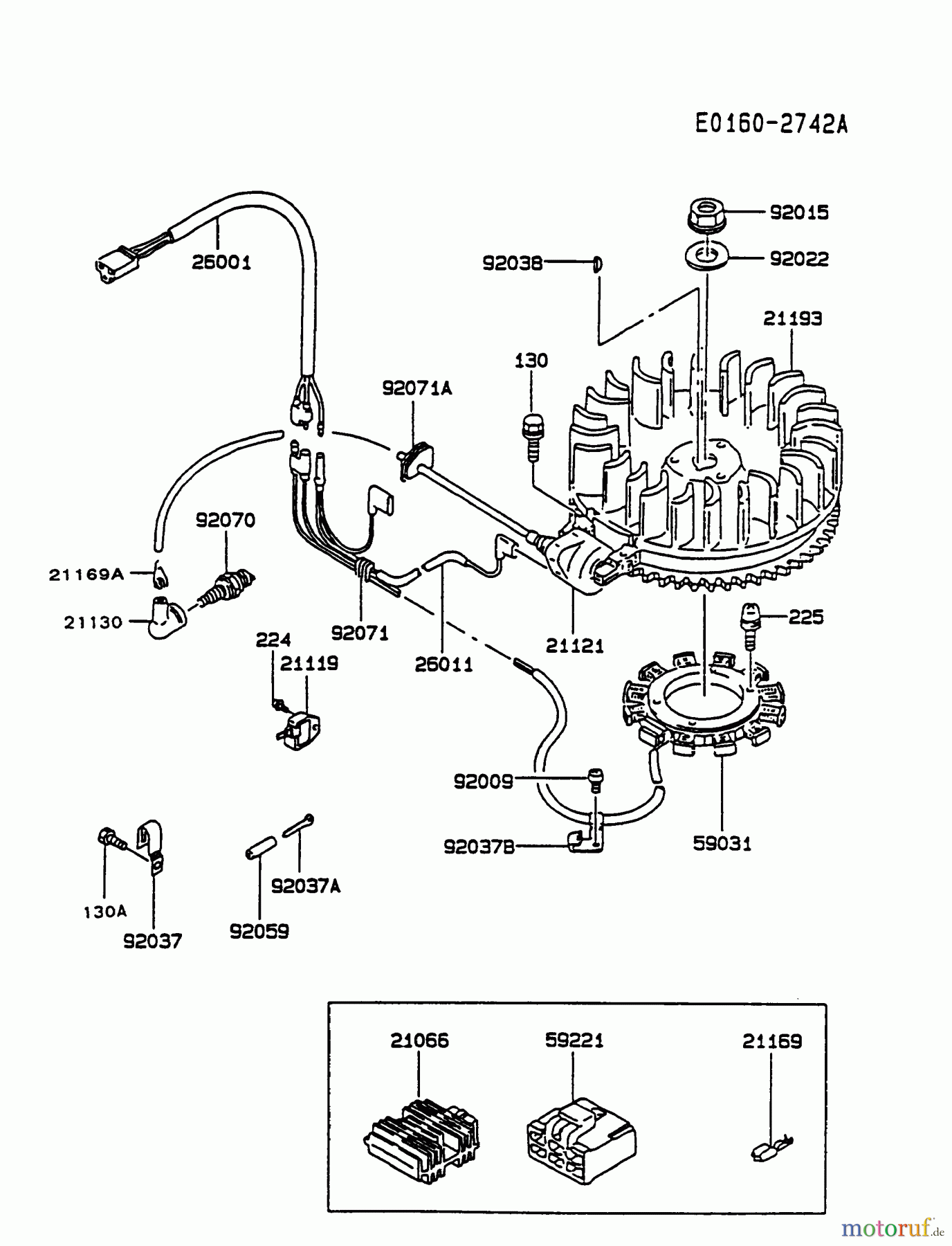  Kawasaki Motoren Motoren Vertikal FA210V - AS02 bis FH641V - DS24 FC540V-BS04 - Kawasaki FC540V 4-Stroke Engine ELECTRIC-EQUIPMENT