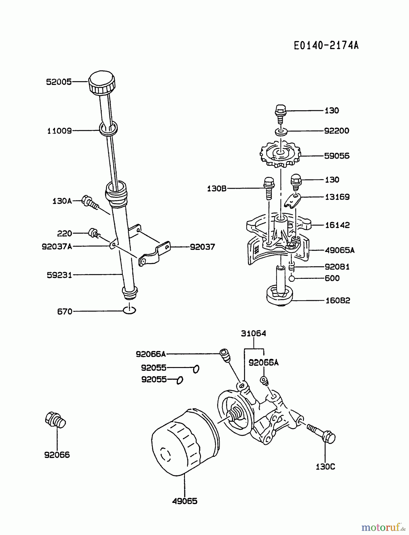  Kawasaki Motoren Motoren Vertikal FA210V - AS02 bis FH641V - DS24 FC540V-BS04 - Kawasaki FC540V 4-Stroke Engine LUBRICATION-EQUIPMENT