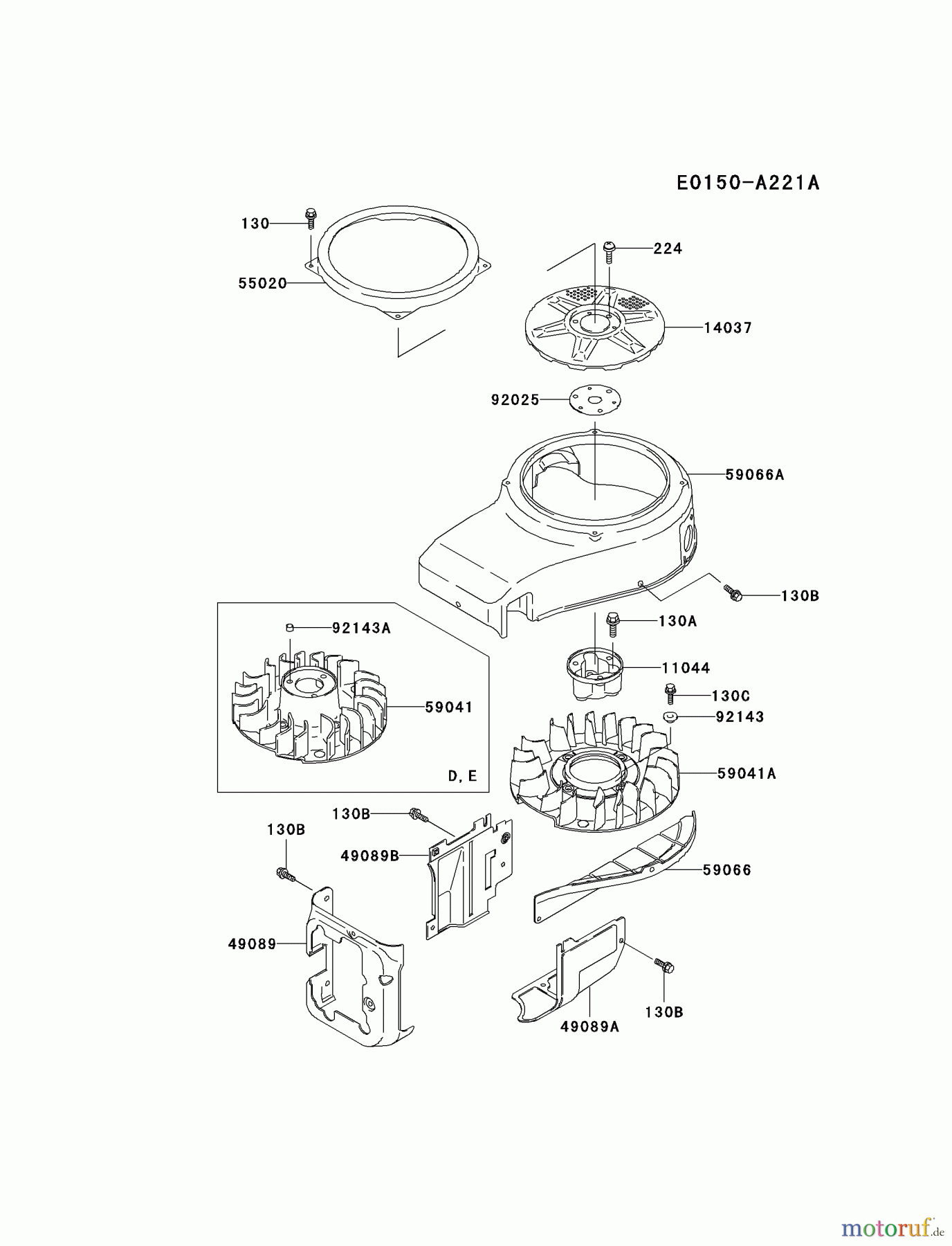  Kawasaki Motoren Motoren Vertikal FA210V - AS02 bis FH641V - DS24 FC540V-FS13 - Kawasaki FC540V 4-Stroke Engine COOLING-EQUIPMENT