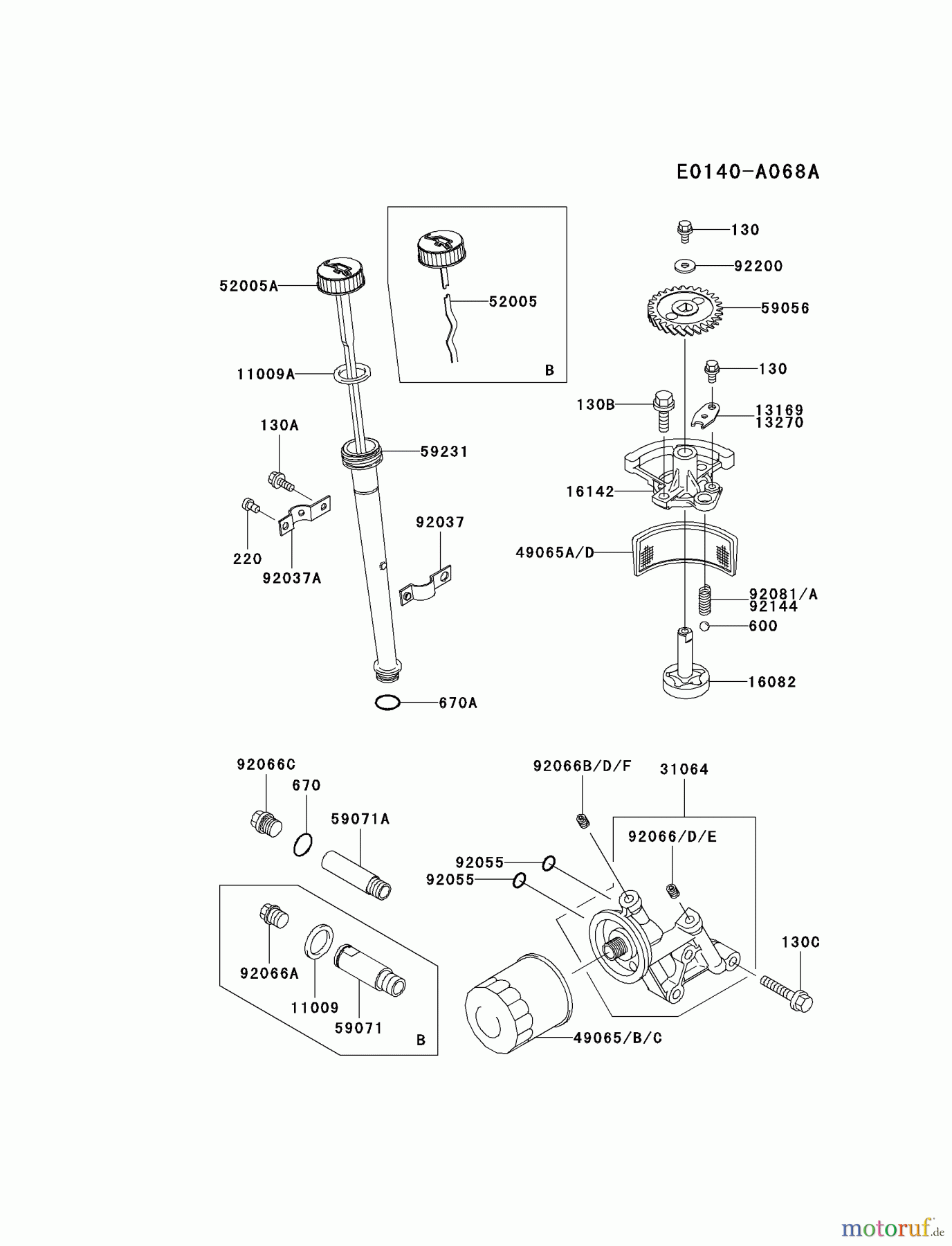  Kawasaki Motoren Motoren Vertikal FA210V - AS02 bis FH641V - DS24 FC540V-GS03 - Kawasaki FC540V 4-Stroke Engine LUBRICATION-EQUIPMENT