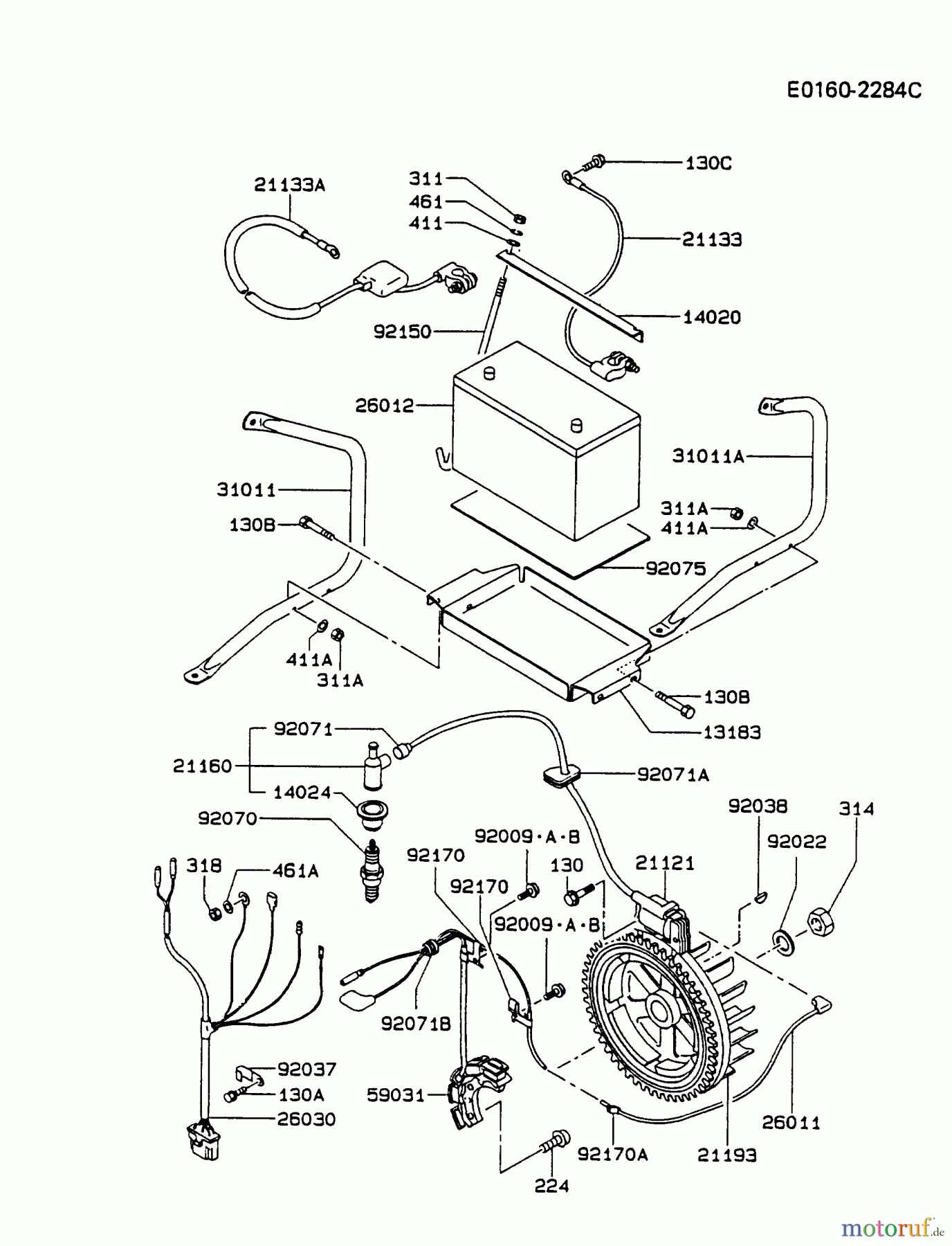  Kawasaki Geräte Stromerzeuger GER00A-AS00 (GE4000AS) - Kawasaki Generator ELECTRIC-EQUIPMENT