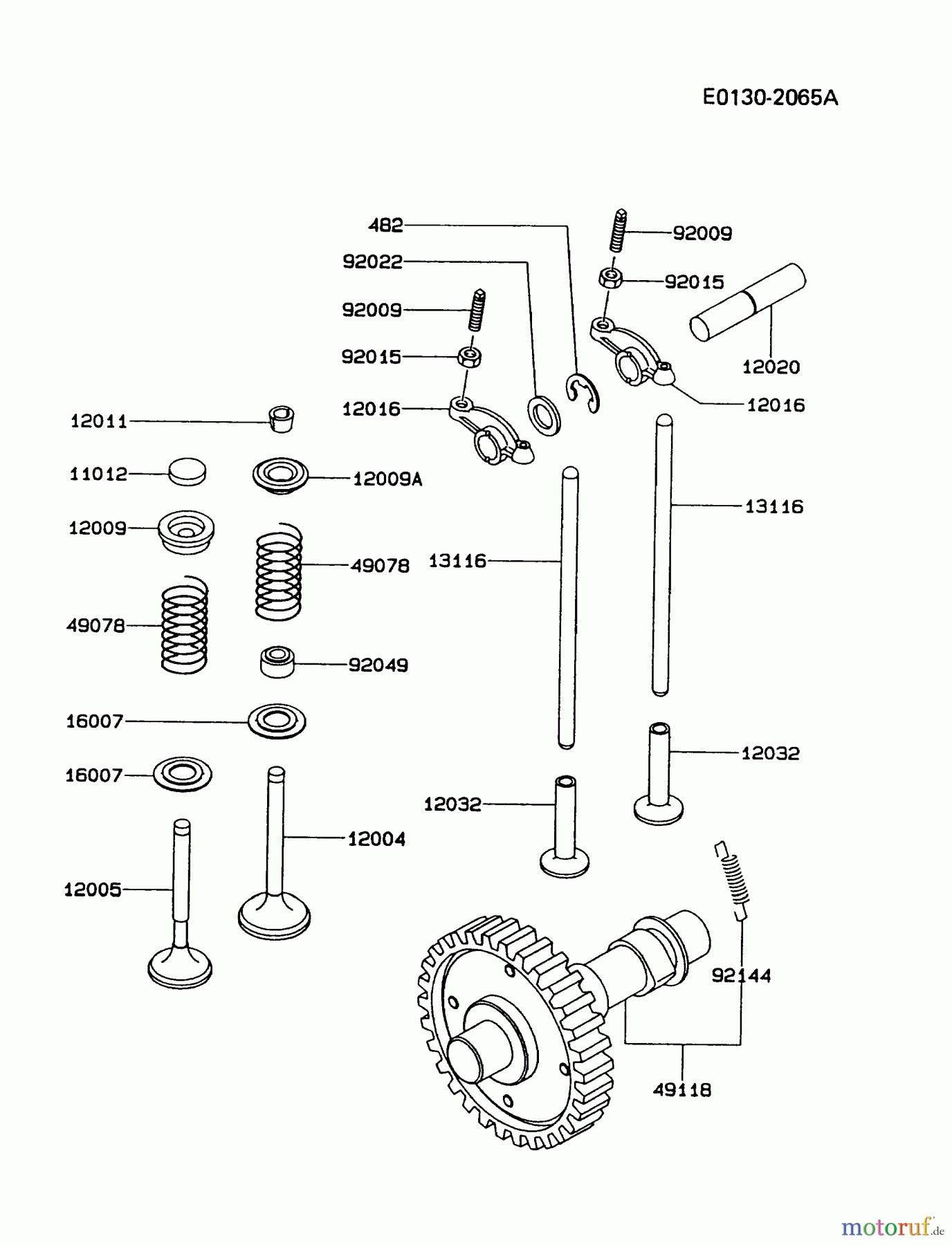  Kawasaki Geräte Stromerzeuger GER00A-AS00 (GE4000AS) - Kawasaki Generator VALVE/CAMSHAFT