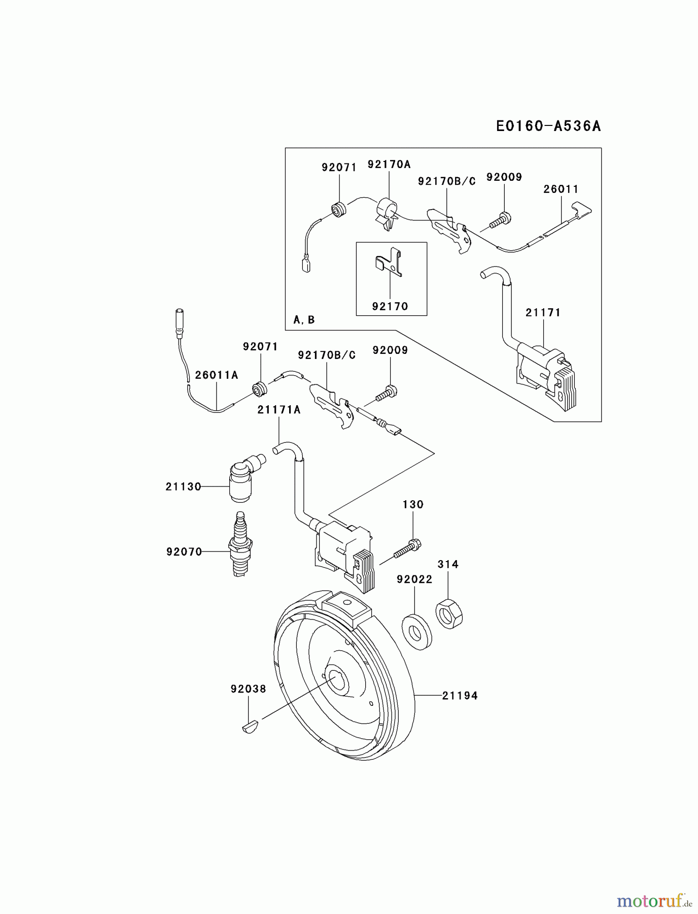  Kawasaki Geräte Stromerzeuger GEW20A-CS01 (GE2200A) - Kawasaki Generator ELECTRIC-EQUIPMENT