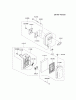 Kawasaki Geräte HG700A-AS00 (KRB700B) - Kawasaki Backpack Blower Ersatzteile AIR-FILTER/MUFFLER