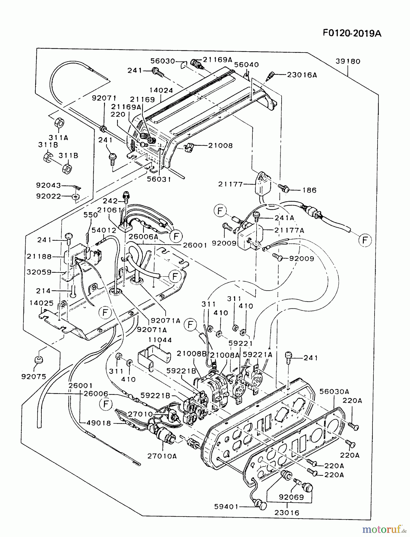  Kawasaki Geräte Stromerzeuger GZF00A-FS00 (KG5000) - Kawasaki Generator CONTROL-PANEL #1