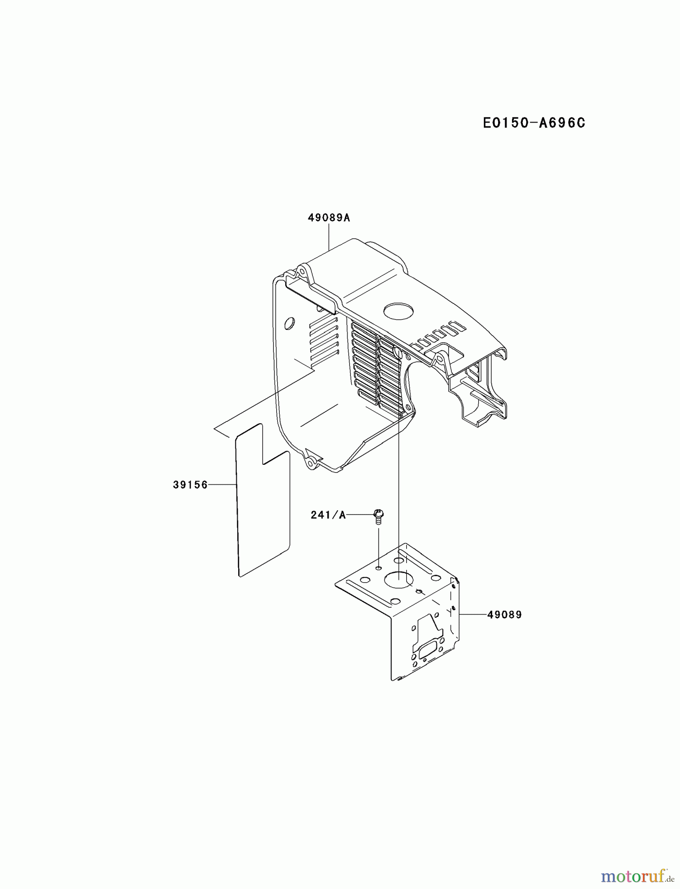  Kawasaki Geräte Bläser / Sauger / Häcksler / Zerkleinerer KRB650B-A2 (KRB650B) - Kawasaki Backpack Blower COOLING-EQUIPMENT