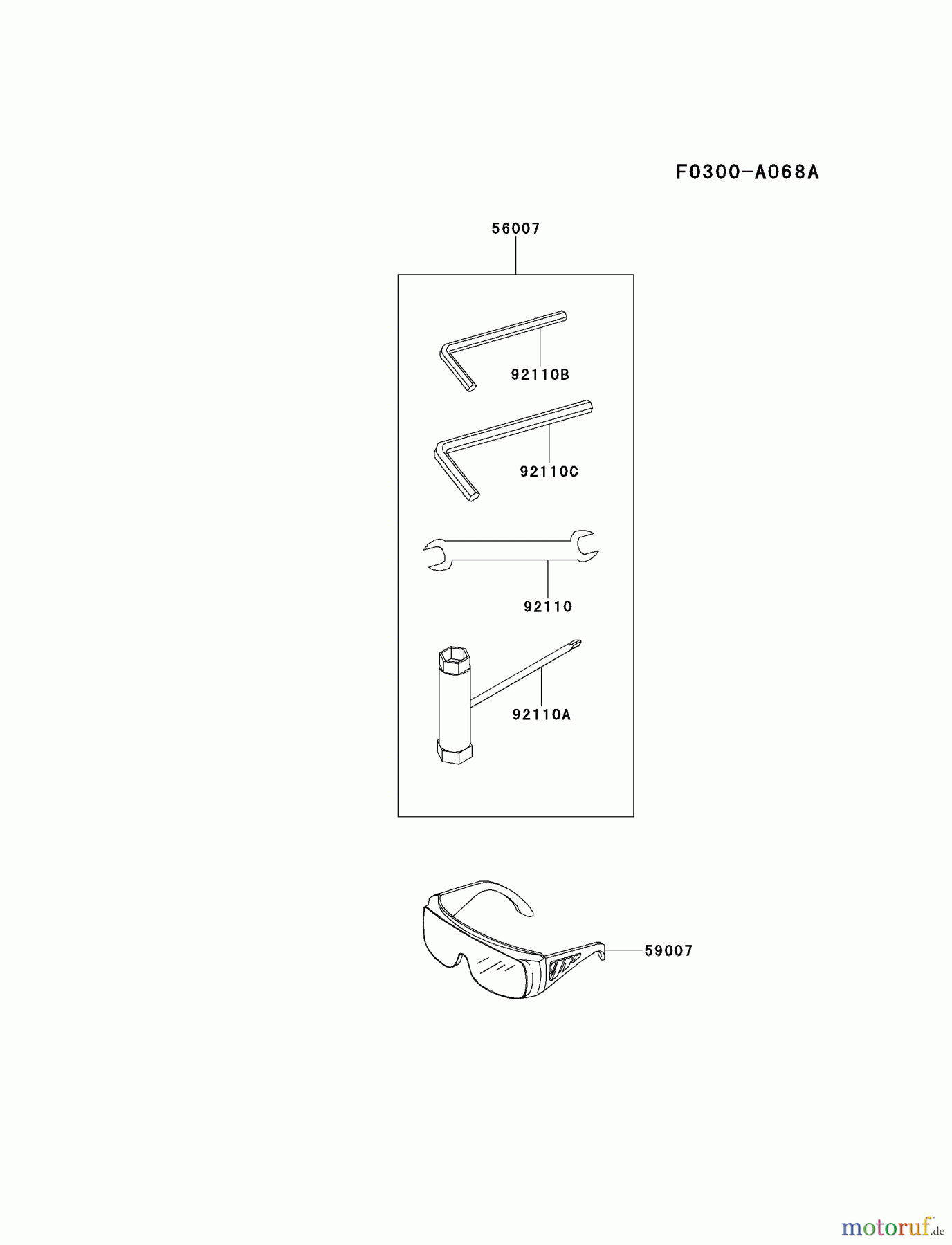  Kawasaki Geräte Trimmer, Faden / Bürste KTF27B-A4 (KTF27B) - Kawasaki Grass Trimmer TOOL