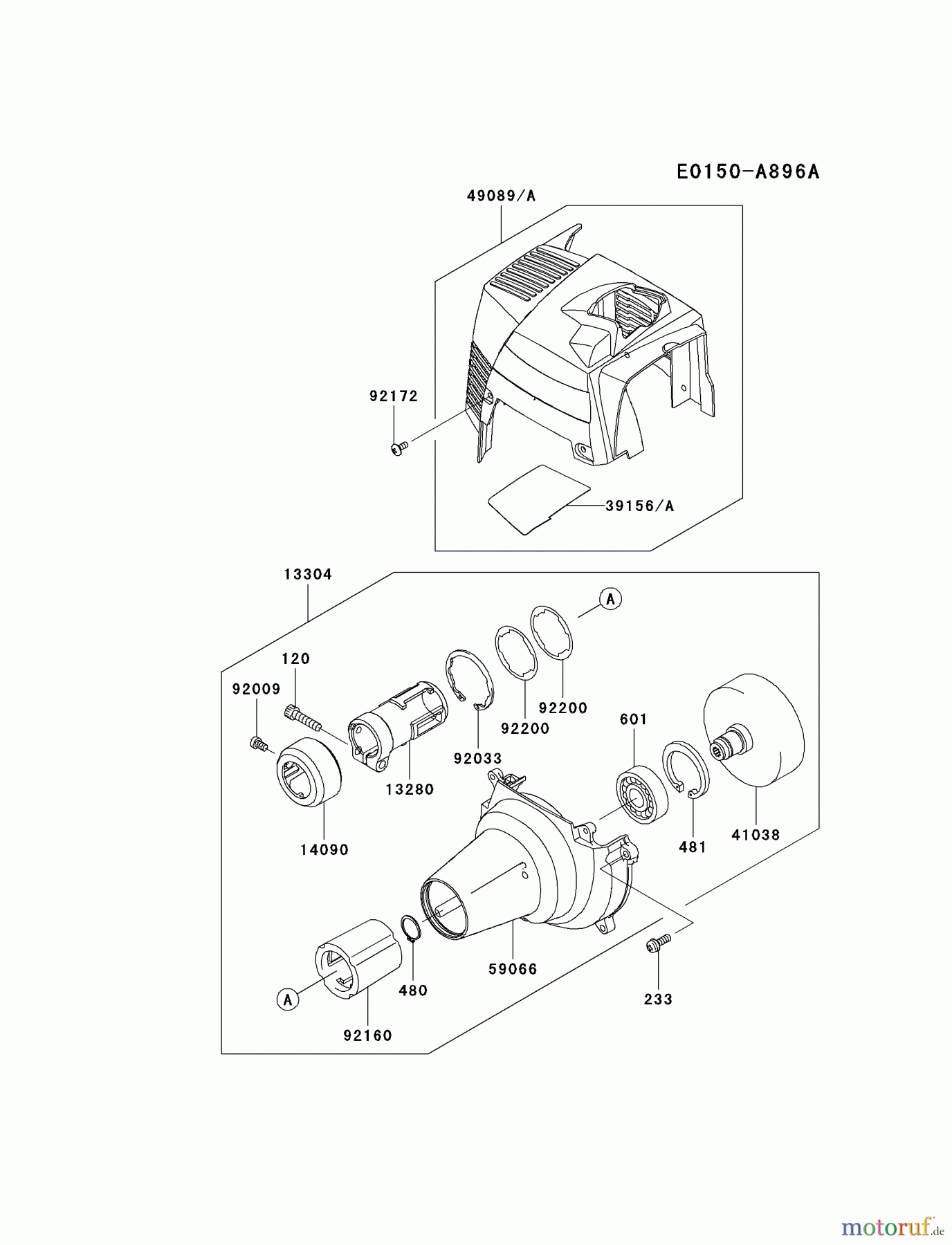  Kawasaki Geräte Trimmer, Faden / Bürste KBL35A-A1 (KBL35A) - Kawasaki Brush Cutter COOLING-EQUIPMENT