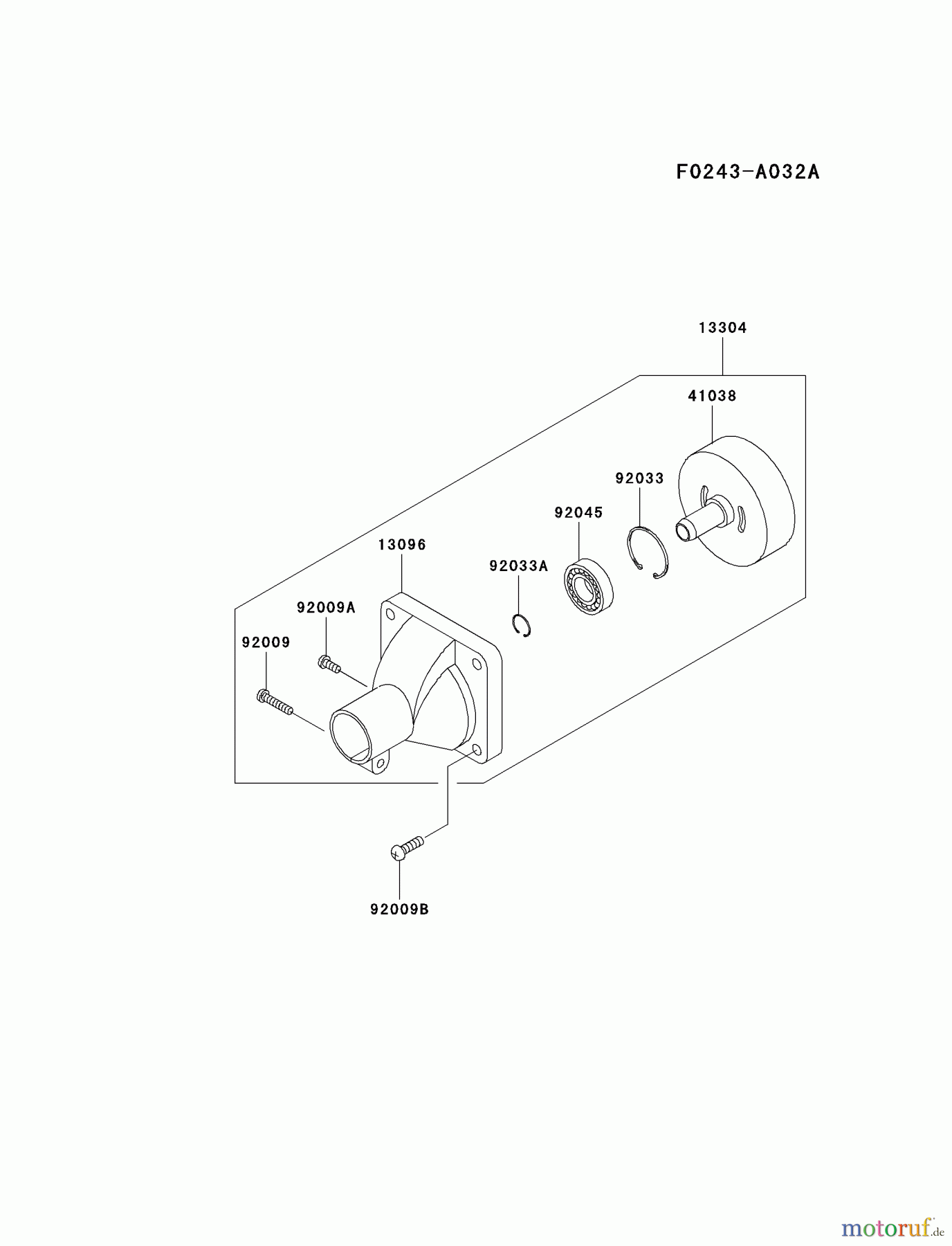  Kawasaki Geräte Trimmer, Faden / Bürste KTF27AC-A1 (KTF27AC) - Kawasaki Grass Trimmer HOUSING