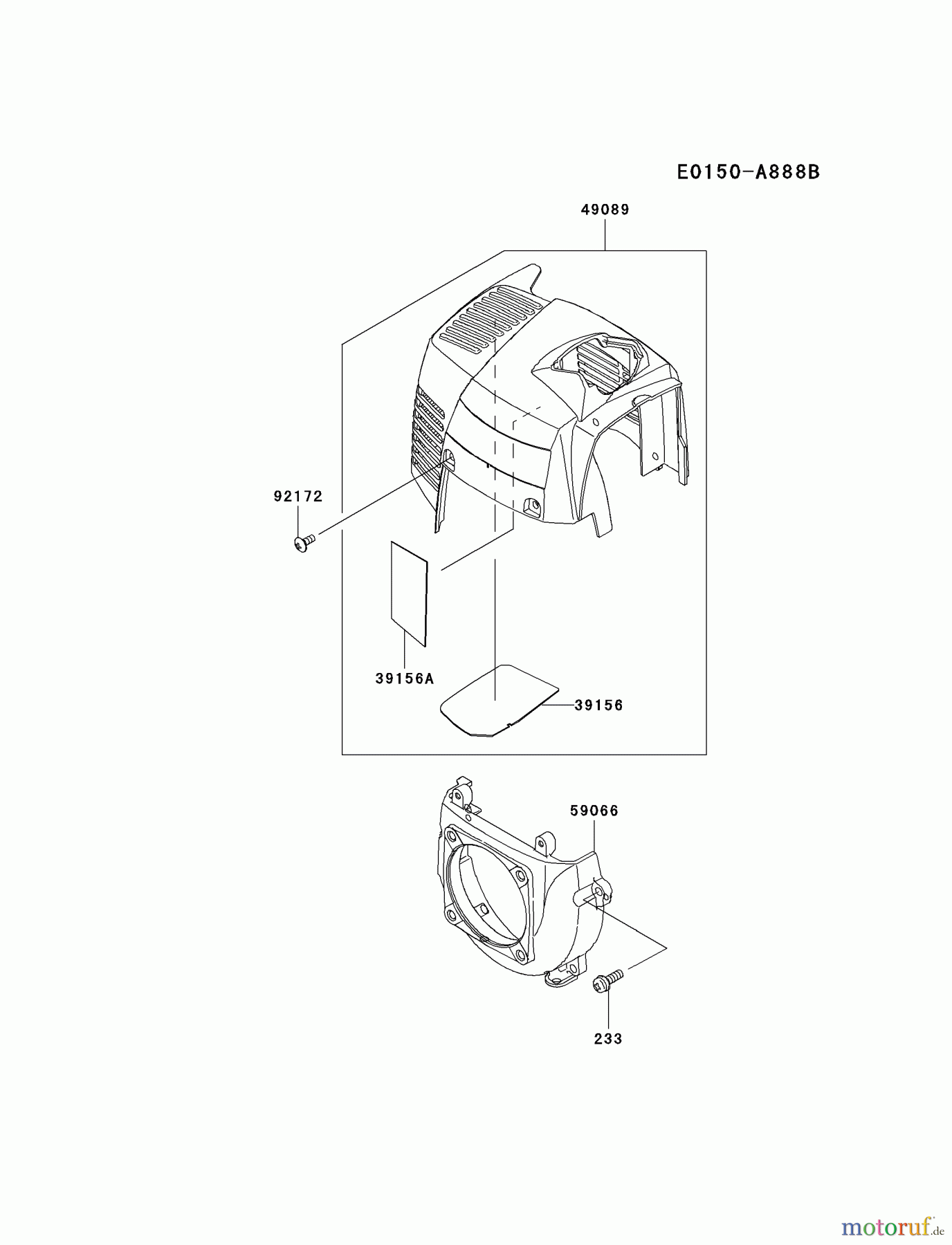  Kawasaki Geräte Trimmer, Faden / Bürste KTF27B-A1 (KTF27B) - Kawasaki Grass Trimmer COOLING-EQUIPMENT