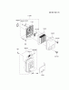 Kawasaki Geräte KRB750B-A8 (KRB750B) - Kawasaki Backpack Blower Ersatzteile AIR-FILTER/MUFFLER
