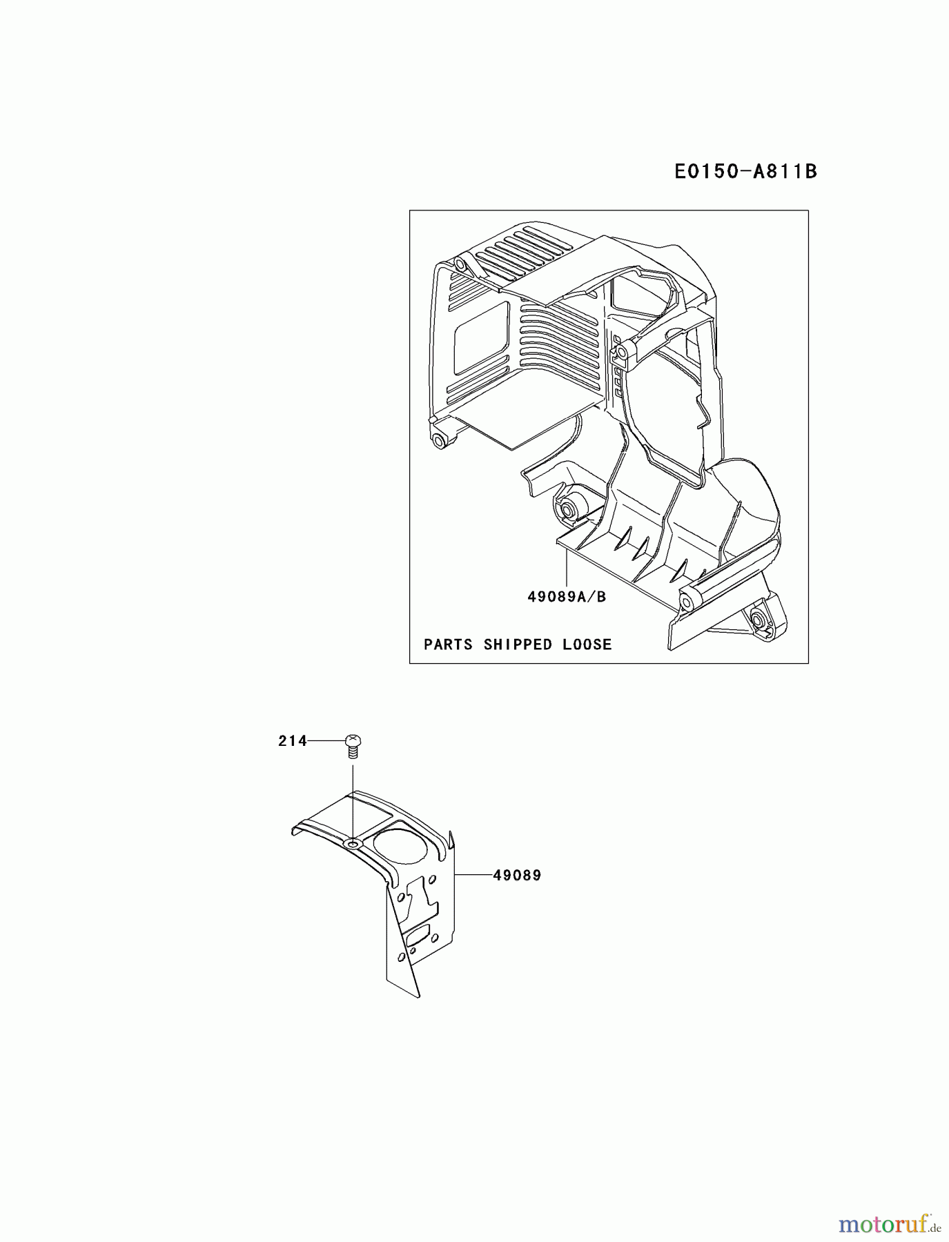  Kawasaki Geräte Bläser / Sauger / Häcksler / Zerkleinerer KRH300AC-A1 (KRH300AC) - Kawasaki Handheld Blower COOLING-EQUIPMENT