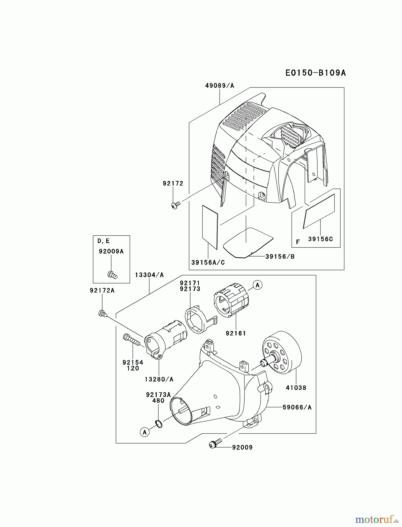  Kawasaki Geräte Kantenschneider KEL27B-A5 (KEL27B) - Kawasaki Edger COOLING-EQUIPMENT