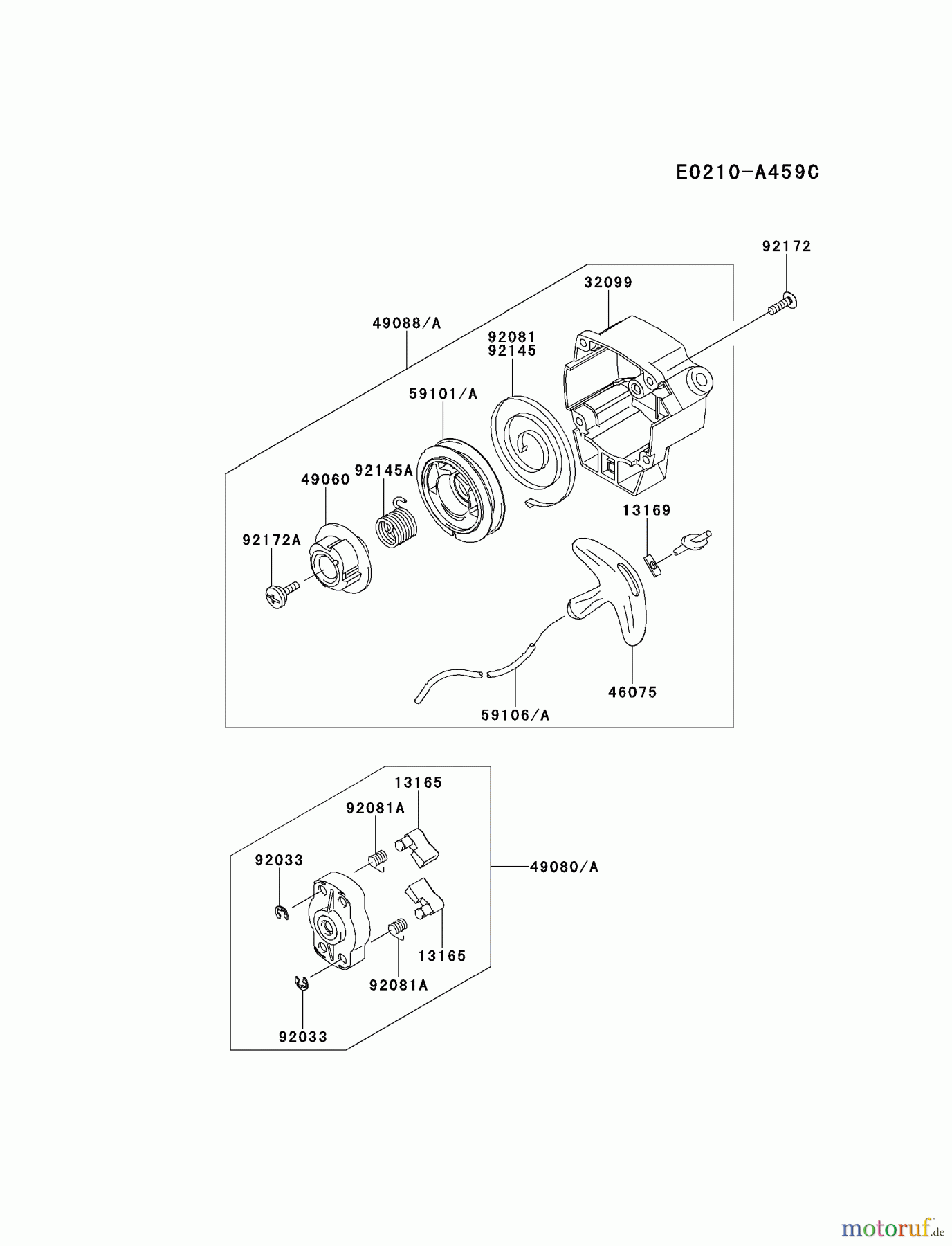  Kawasaki Geräte Kantenschneider KEL27B-A5 (KEL27B) - Kawasaki Edger STARTER