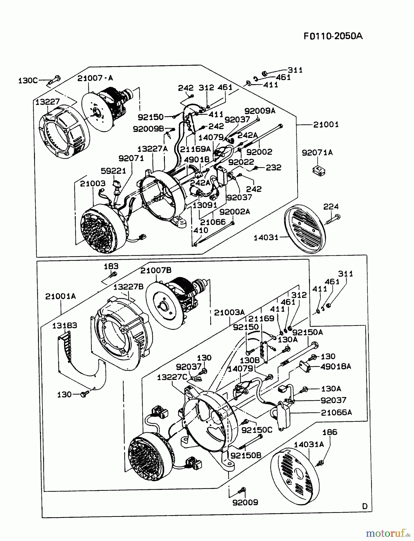  Kawasaki Geräte Stromerzeuger GAH20A-CS00 (GA3200A) - Kawasaki Generator GENERATOR #1