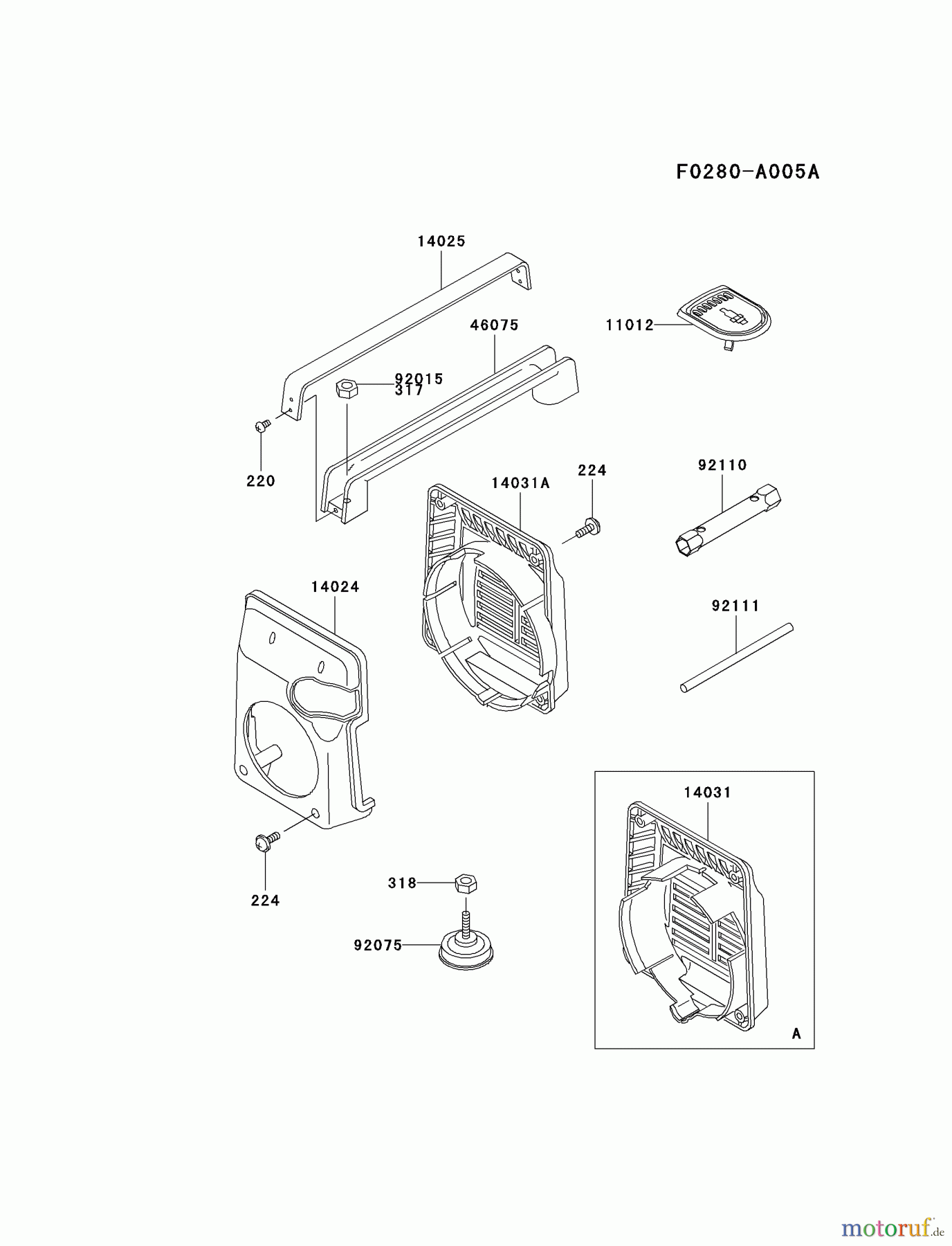  Kawasaki Geräte Stromerzeuger GAT00A-CS00 (GA1000A) - Kawasaki Generator FRAME