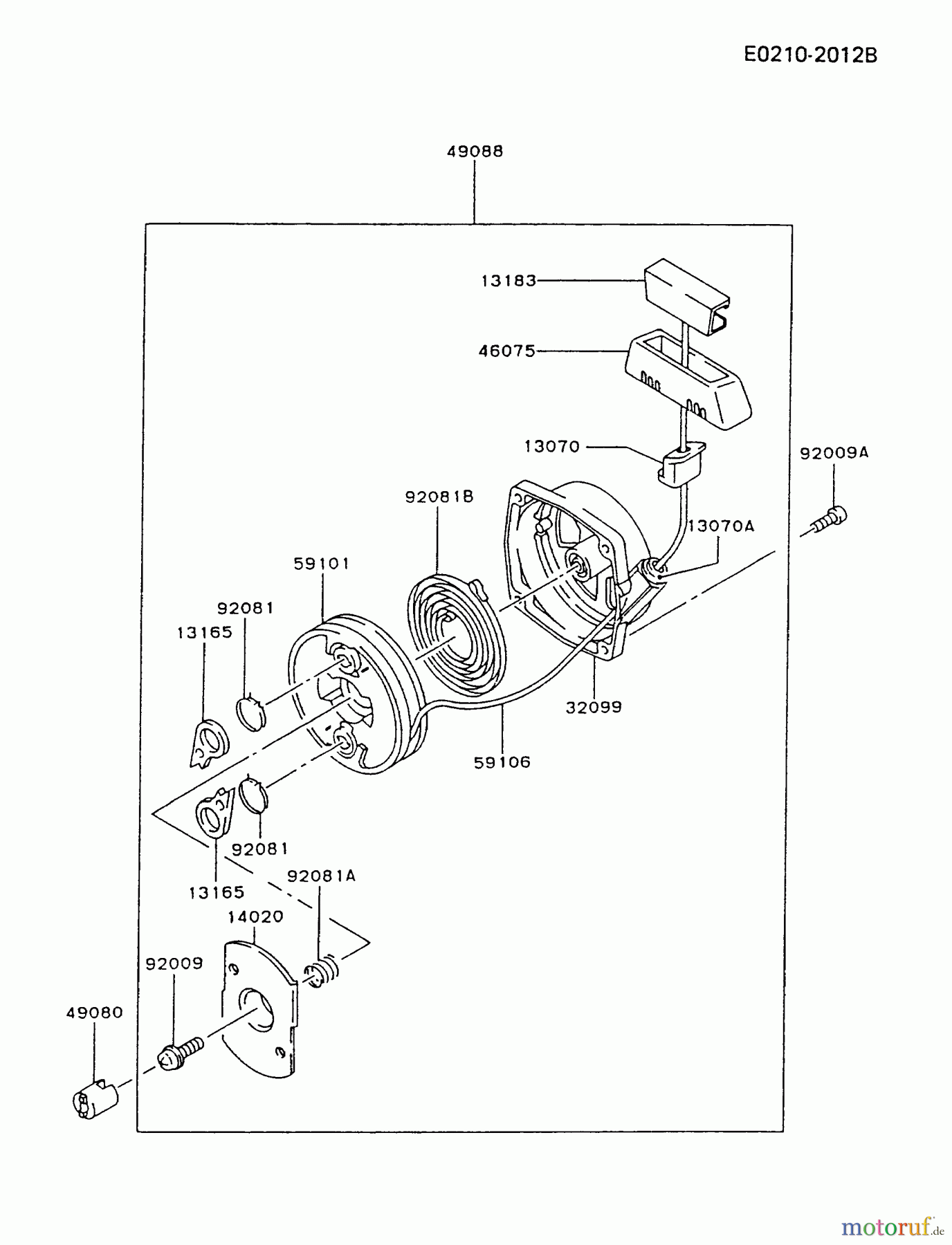  Kawasaki Geräte Stromerzeuger GA550A-BS00 (GA550A) - Kawasaki Generator STARTER