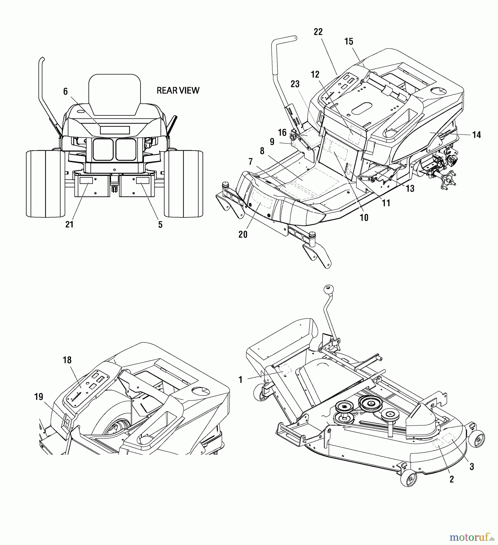  Murray Nullwendekreismäher, Zero-Turn 107.289930 (7800515) - Craftsman ZTS6000, 26HP B&S w/52