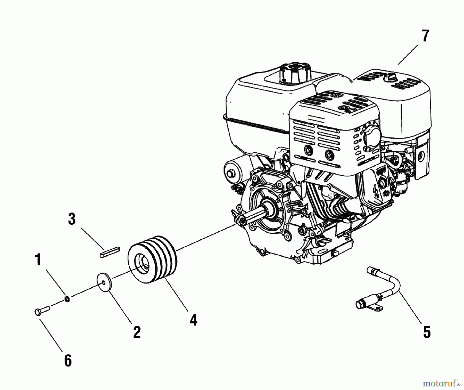  Murray Betonsägen EX20-S (866057) - Briggs & Stratton Concrete Floor Walk-Behind Saw Engine Group (80003278)