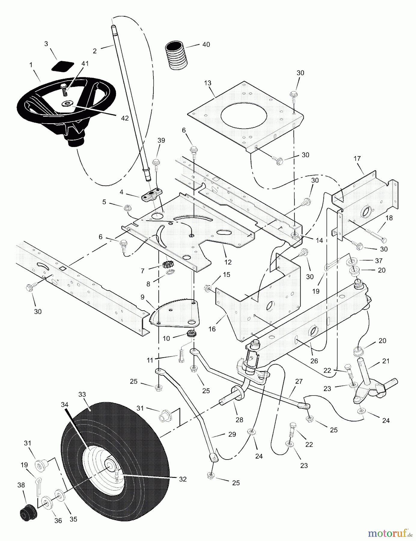  Murray Rasen- und Gartentraktoren 40507x31A - Scotts 40