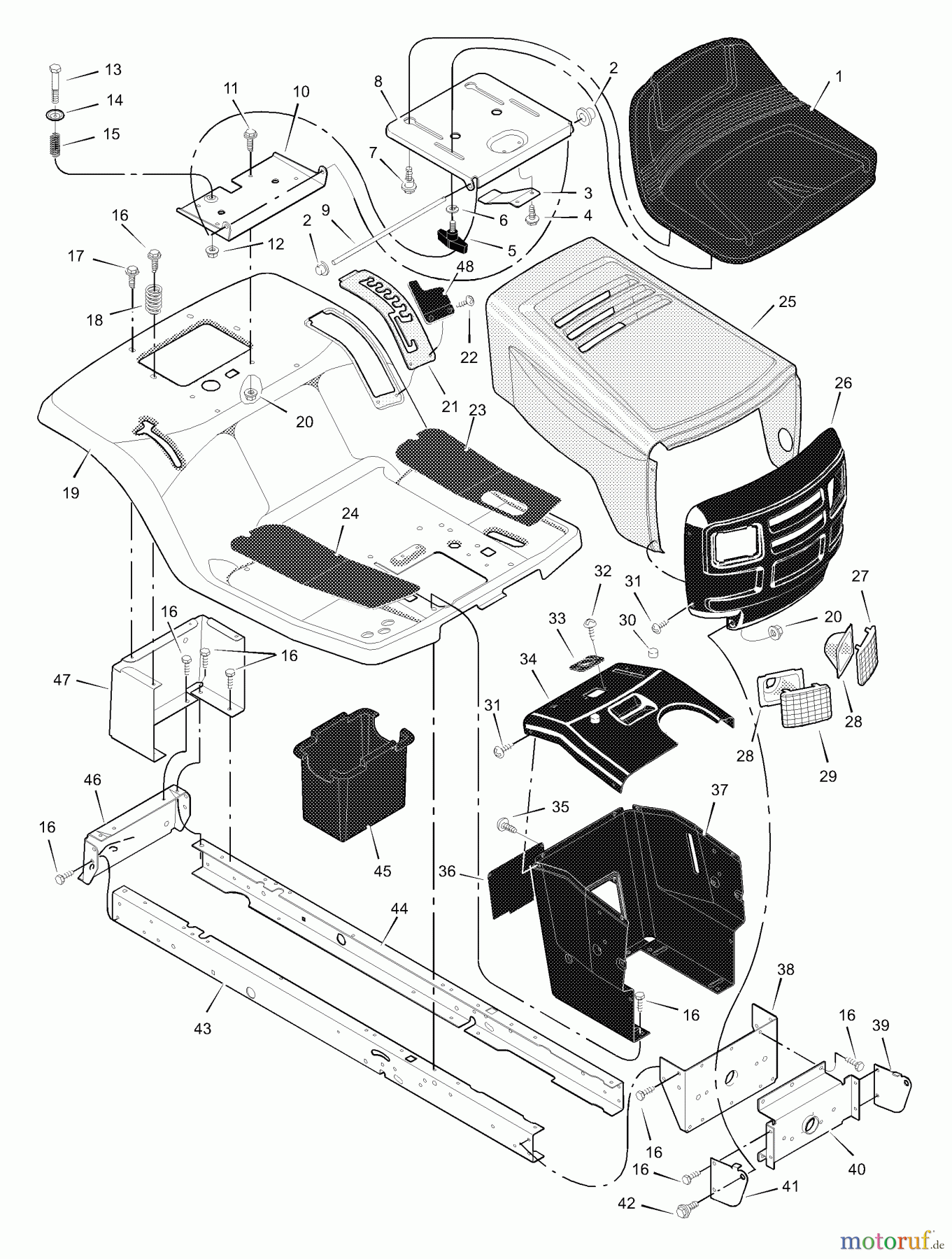  Murray Rasen- und Gartentraktoren 40509x92A - B&S/Murray 40