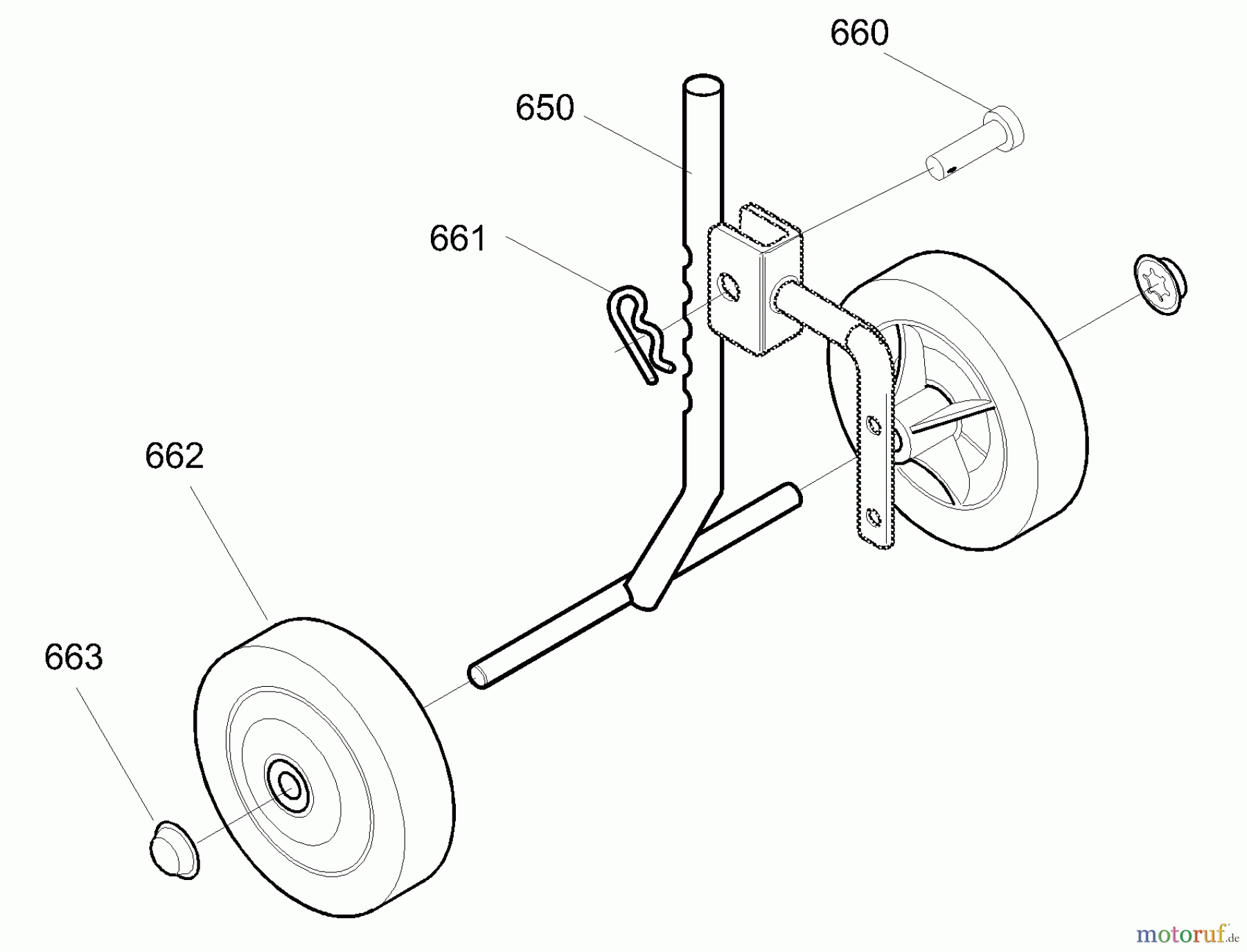  Murray Motorhacken und Kultivierer 11052x30C - Murray Cultivator (2001) Wheel Assembly