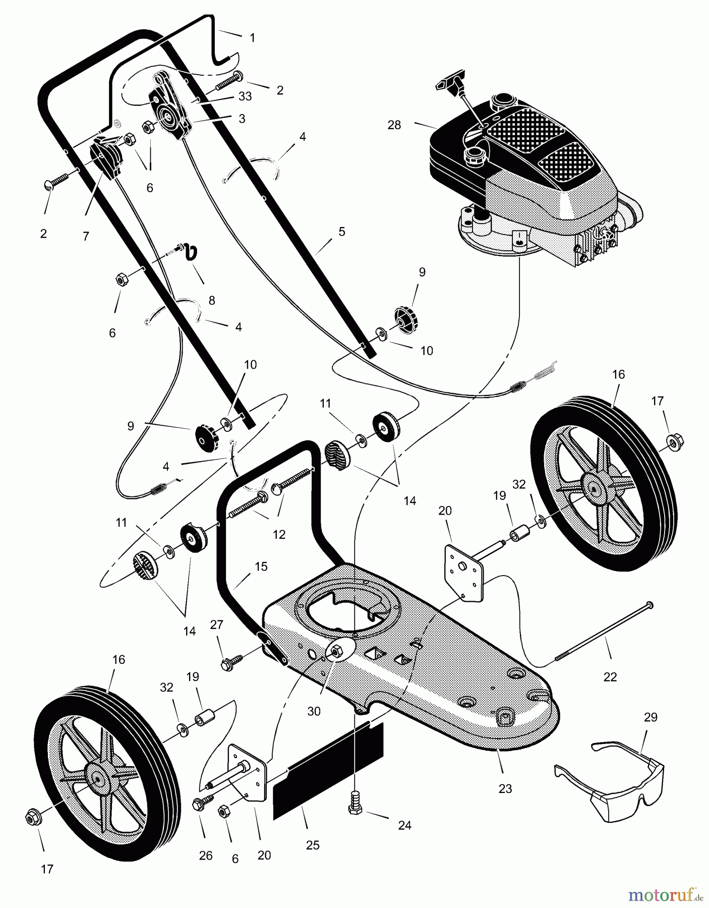  Murray Trimmer zum Schieben TM6000x8A - Scotts Walk-Behind String Trimmer (2002) (Home Depot) Illustration & Parts List