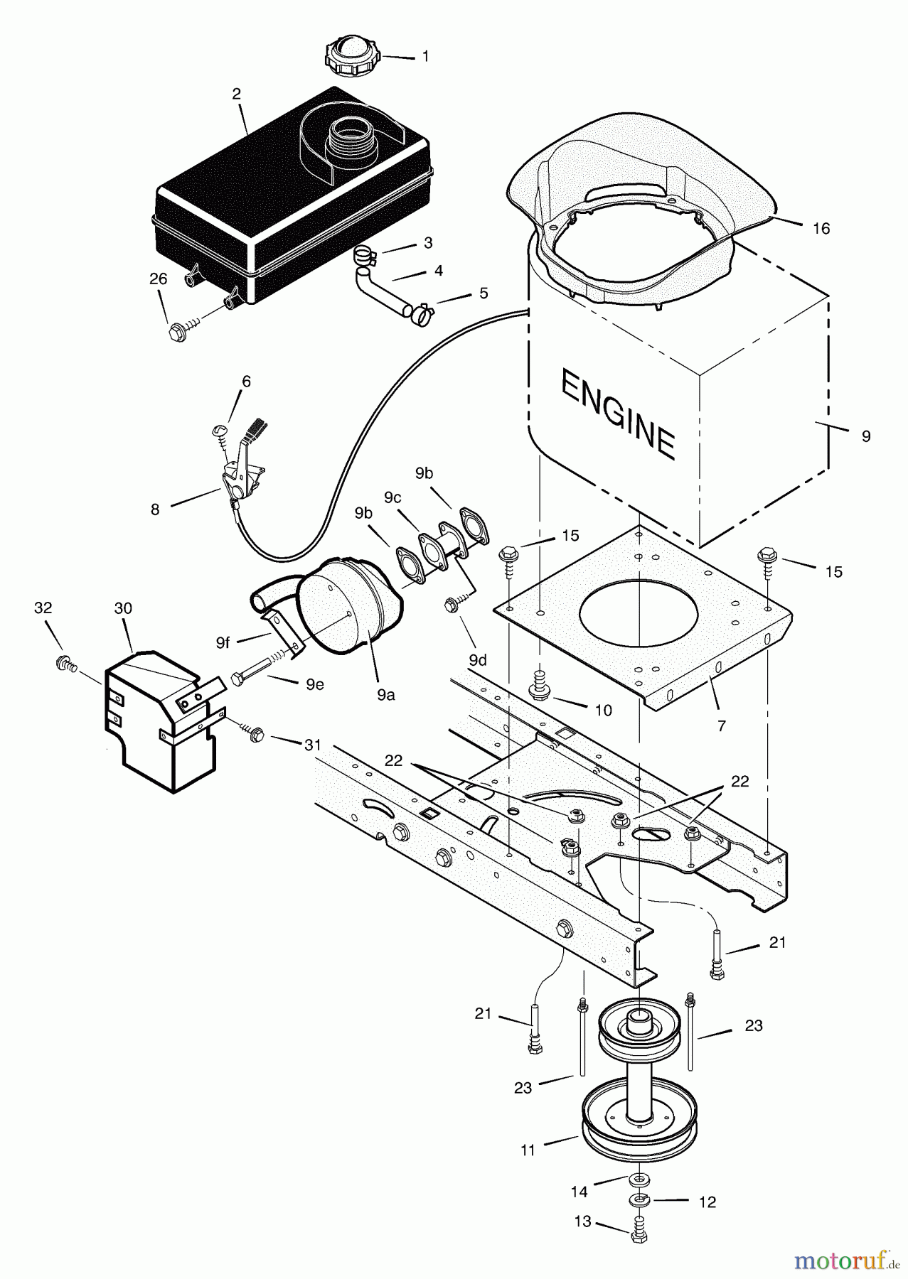  Murray Rasen- und Gartentraktoren 425004x99A - B&S/Murray 42