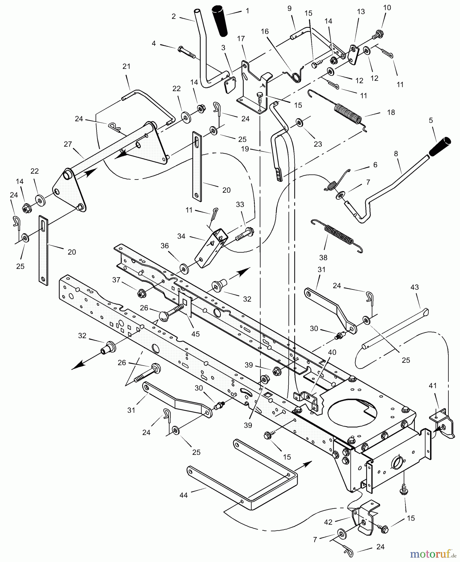  Murray Rasen- und Gartentraktoren 425009x31A - Scotts 42