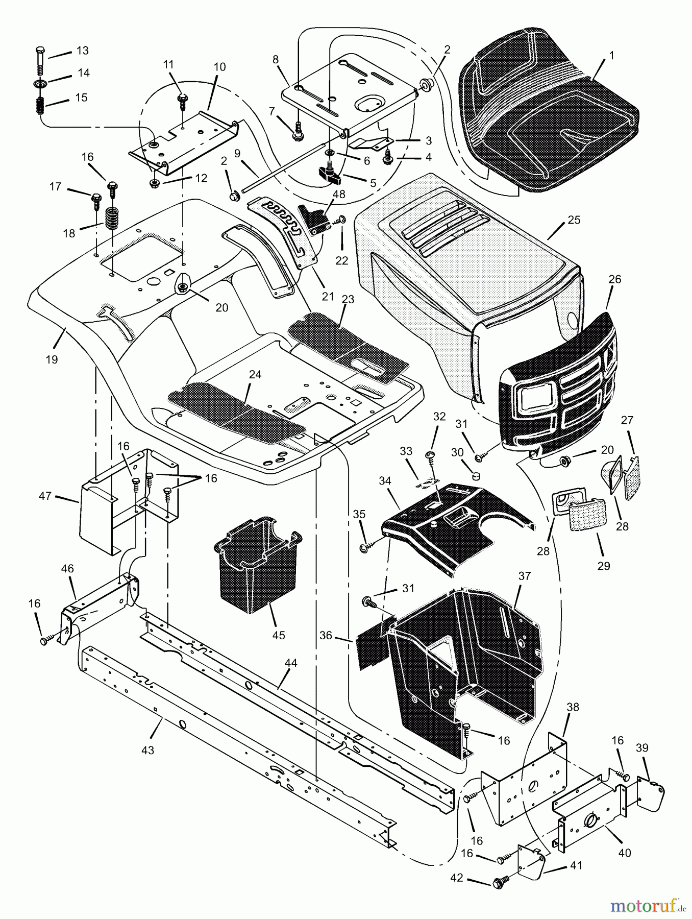  Murray Rasen- und Gartentraktoren 42500C - Murray 42