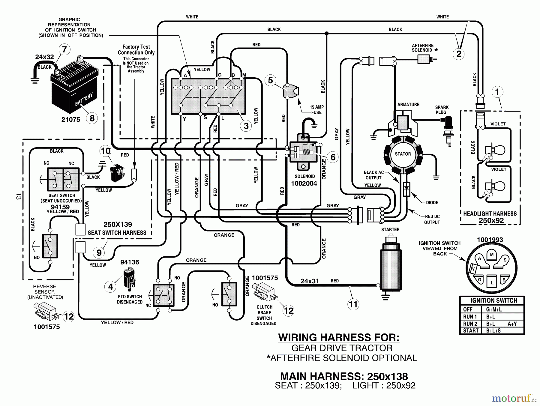  Murray Rasen- und Gartentraktoren 425017x24A - B&S/Murray 42