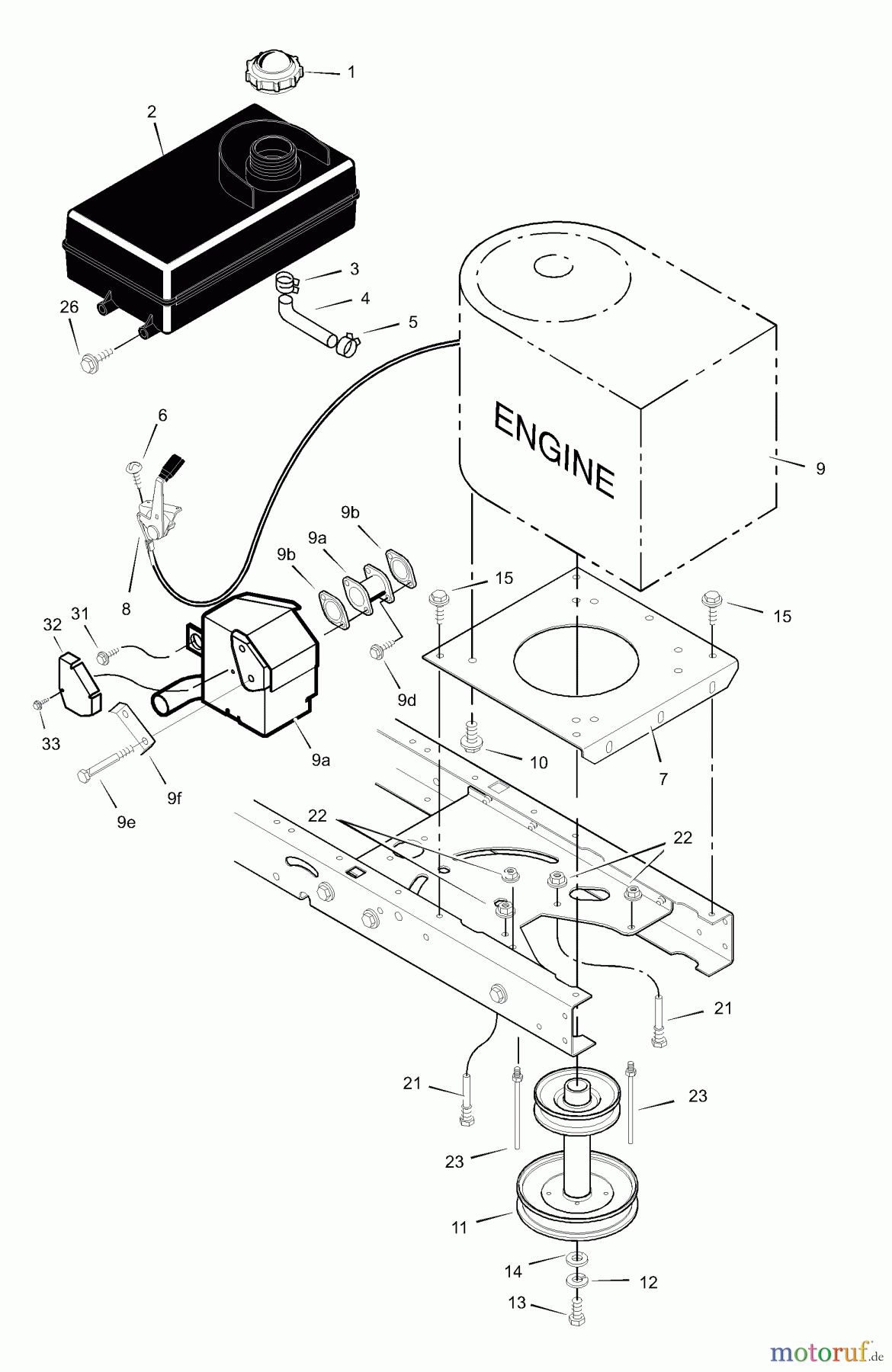  Murray Rasen- und Gartentraktoren 425600x31A - Scotts 42