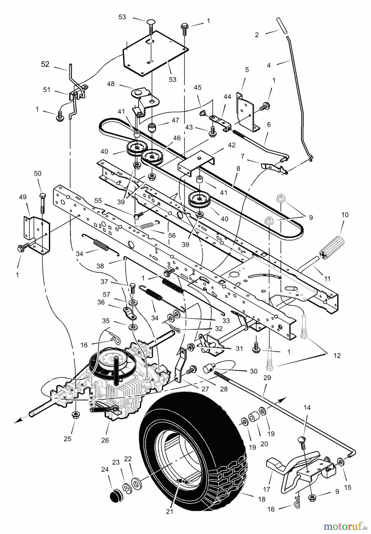  Murray Rasen- und Gartentraktoren 425615x30A - Murray 42