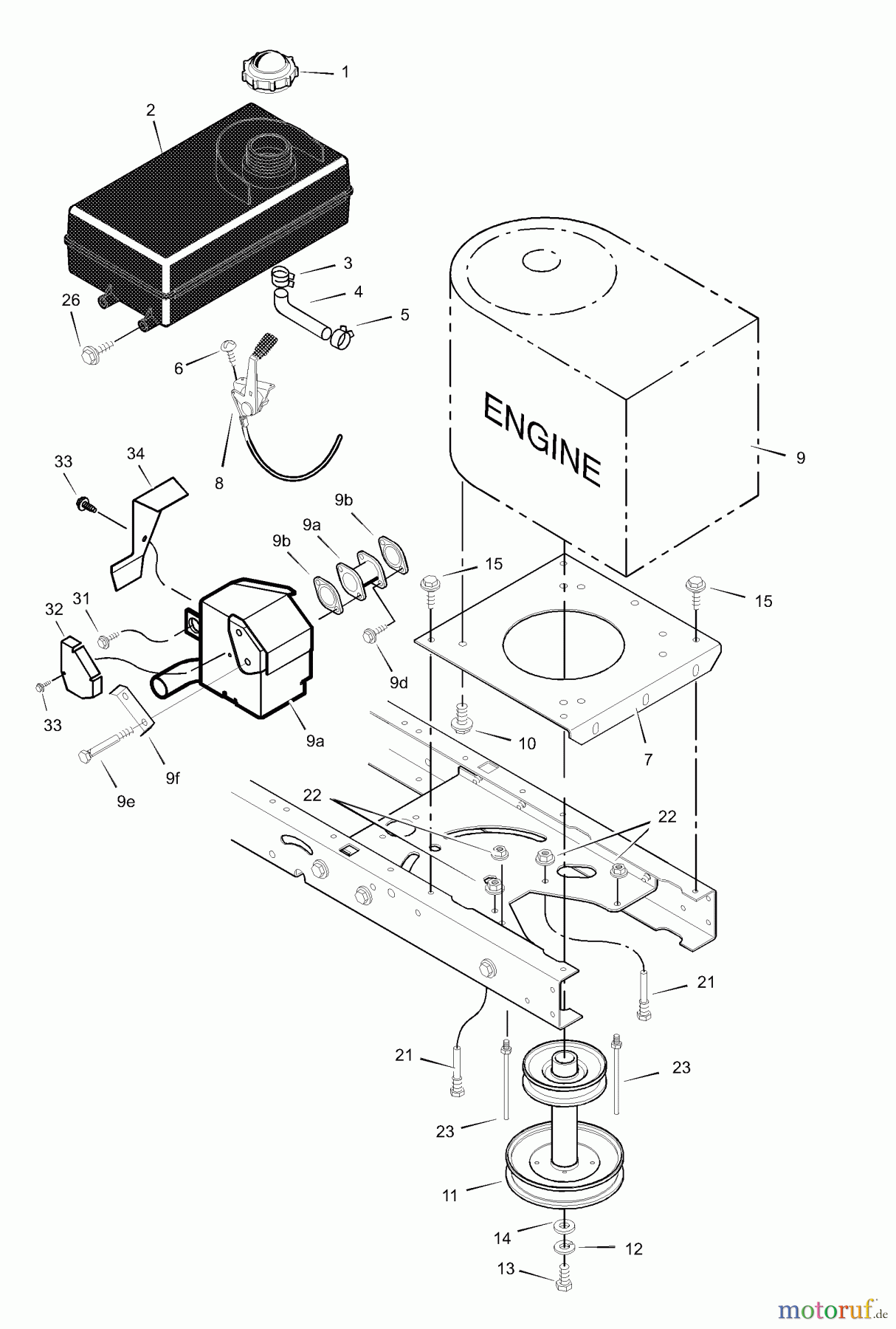  Murray Rasen- und Gartentraktoren 425619x24A - B&S/Murray 42