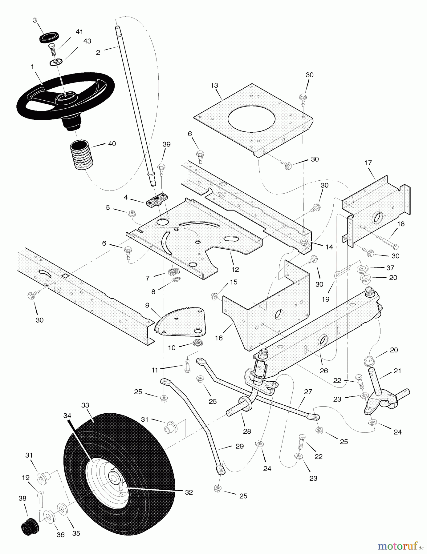  Murray Rasen- und Gartentraktoren 425619x24B - B&S/Murray 42