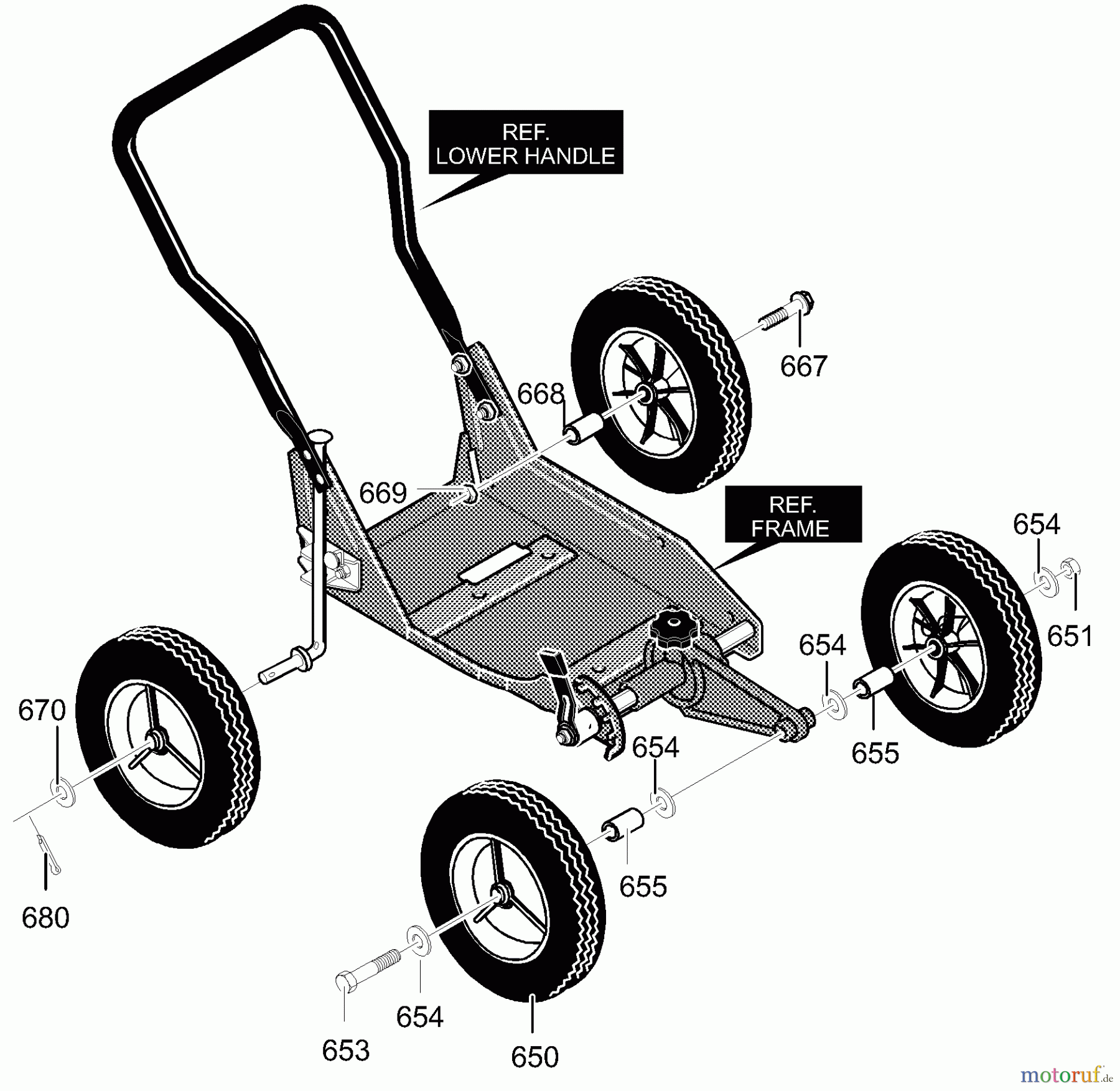  Murray Kantenschneider 13051x81A - Yard King Edger (2000) Wheel Assembly