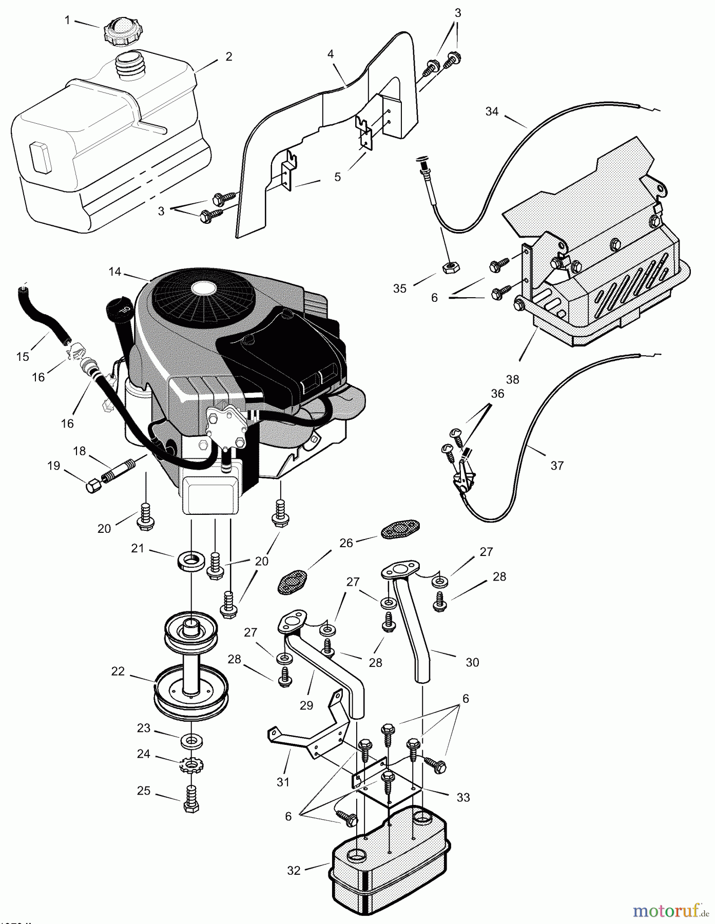  Murray Rasen- und Gartentraktoren 461000x71A - B&S/Murray 46